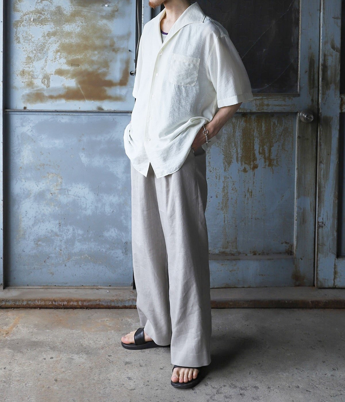 Open Collar S/S Shirt | PORT BY ARK(ポートバイアーク) / トップス