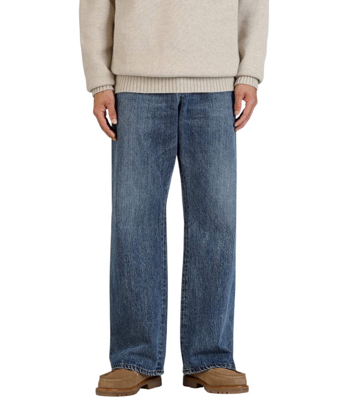 Seamless Denim Pants - Vintage wash | PORT BY ARK(ポートバイアーク