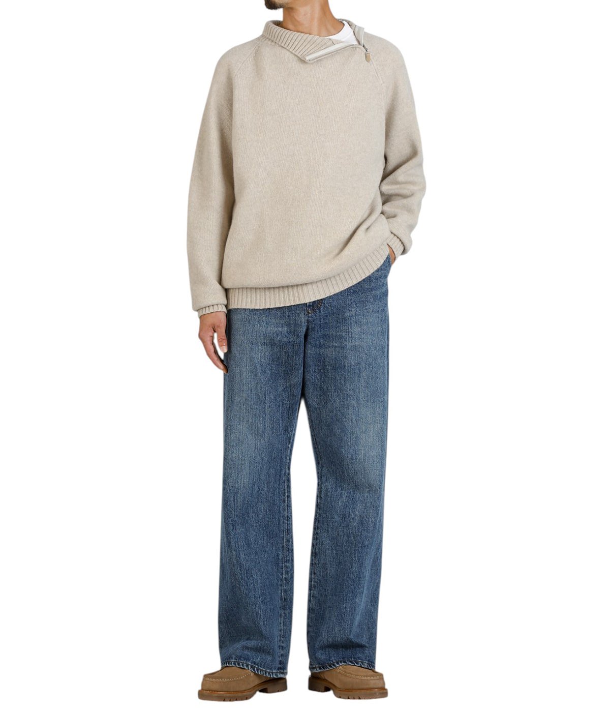 Seamless Denim Pants - Vintage wash | PORT BY ARK(ポートバイ