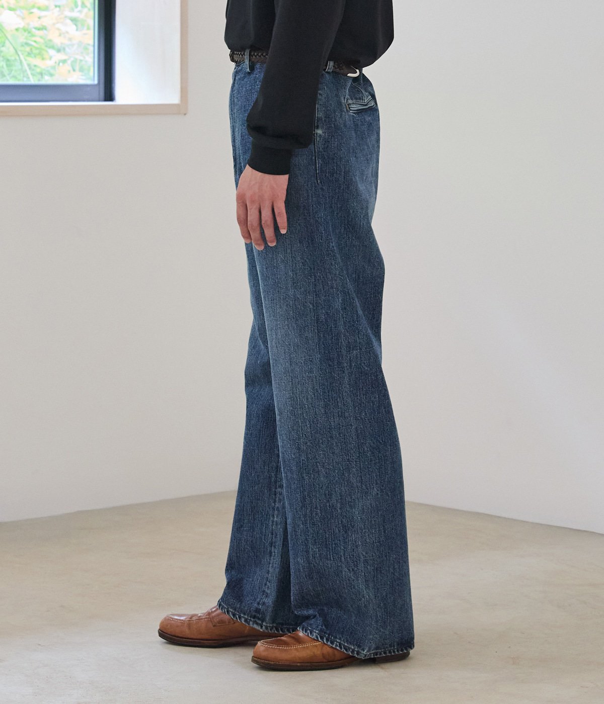 Seamless Denim Pants - Vintage wash | PORT BY ARK(ポートバイ