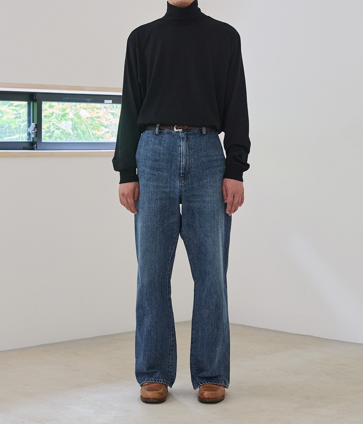 Seamless Denim Pants - Vintage wash | PORT BY ARK(ポートバイ