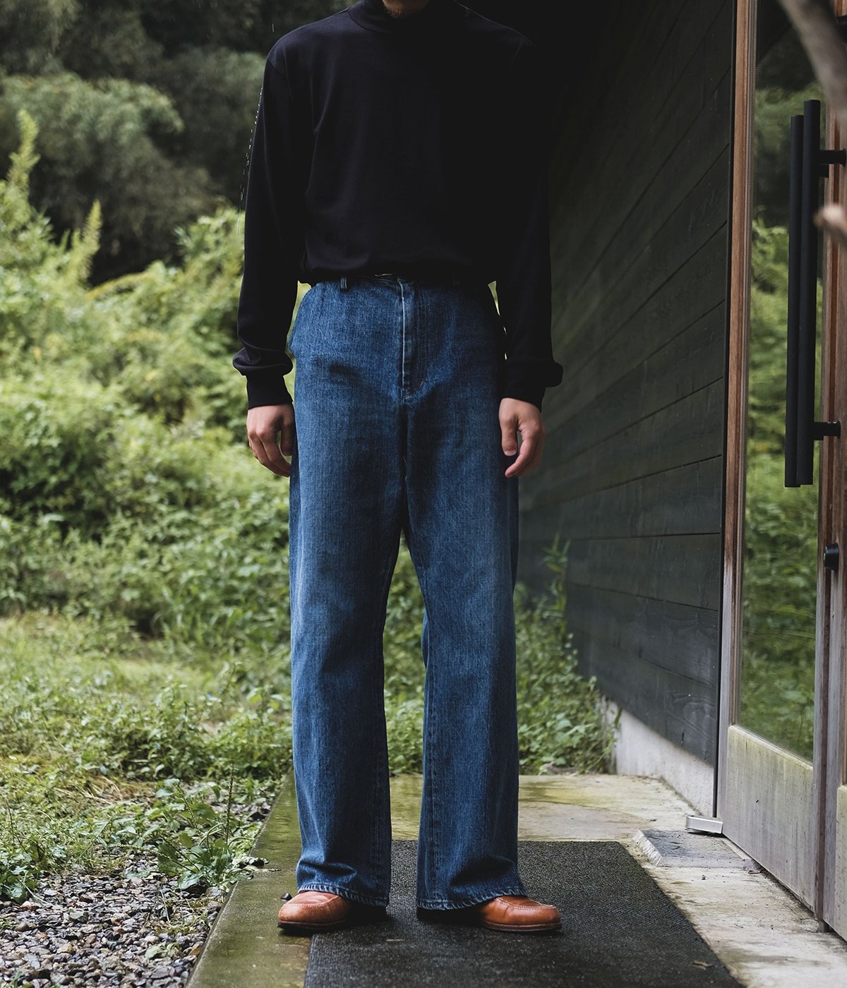 Seamless Denim Pants - Vintage wash | PORT BY ARK(ポートバイアーク