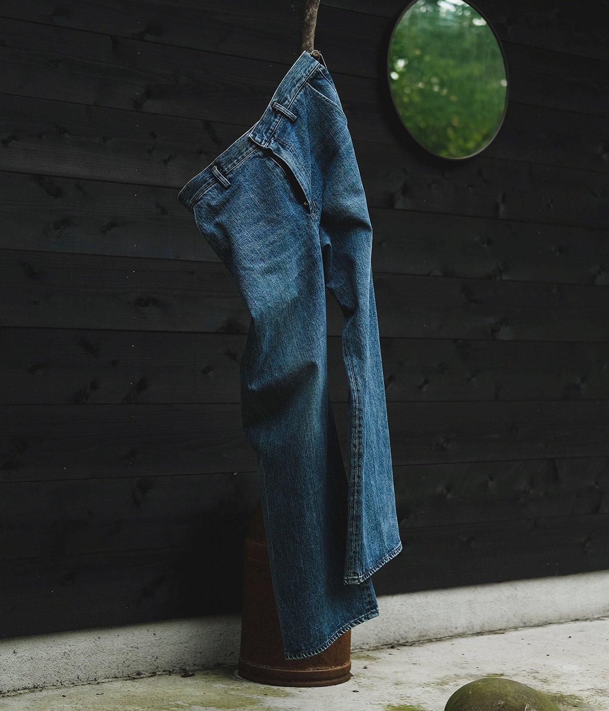 Seamless Denim Pants - Vintage wash | PORT BY ARK(ポートバイアーク