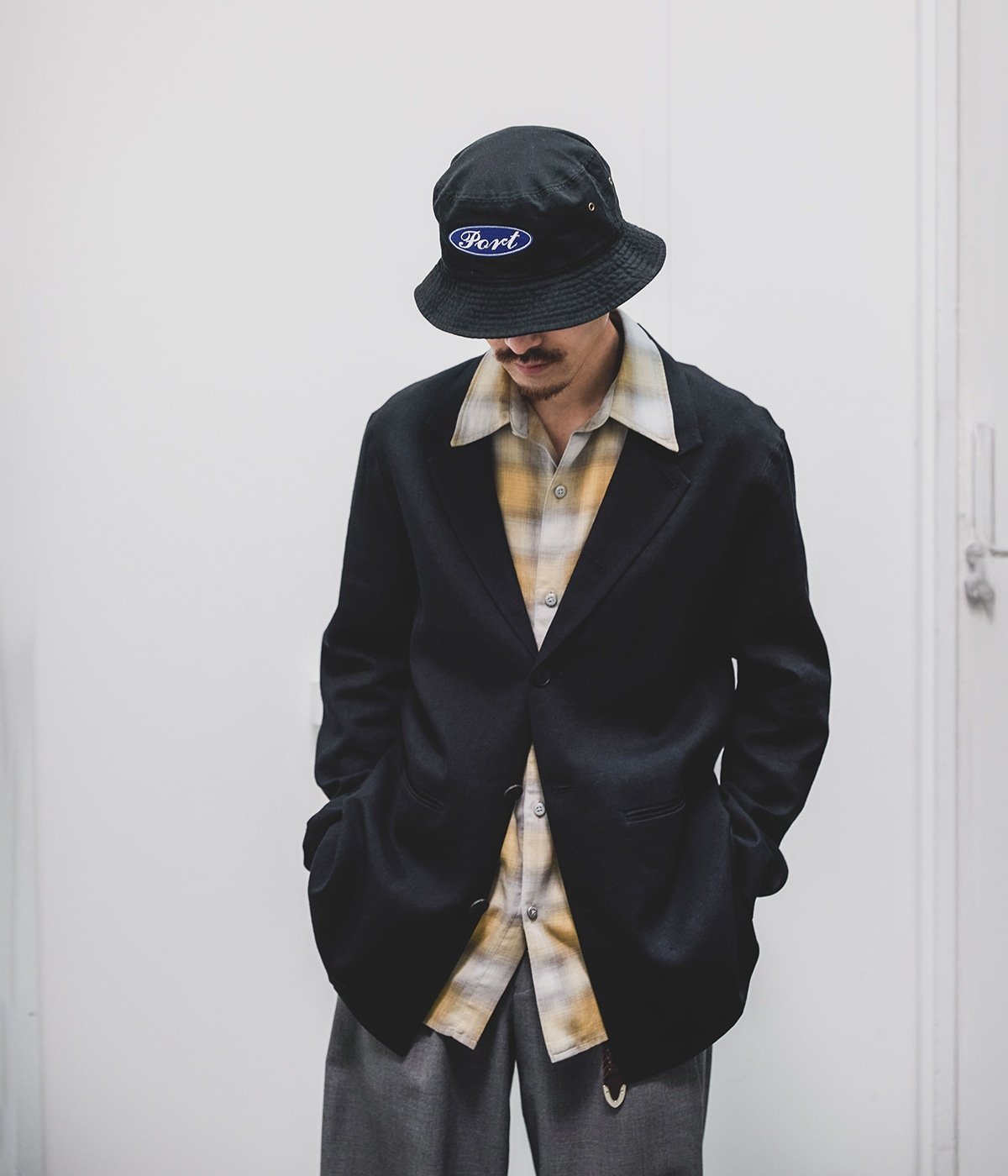 Port Style ポートスタイル 中折れハット Bucket Hat “Oval Logo Port