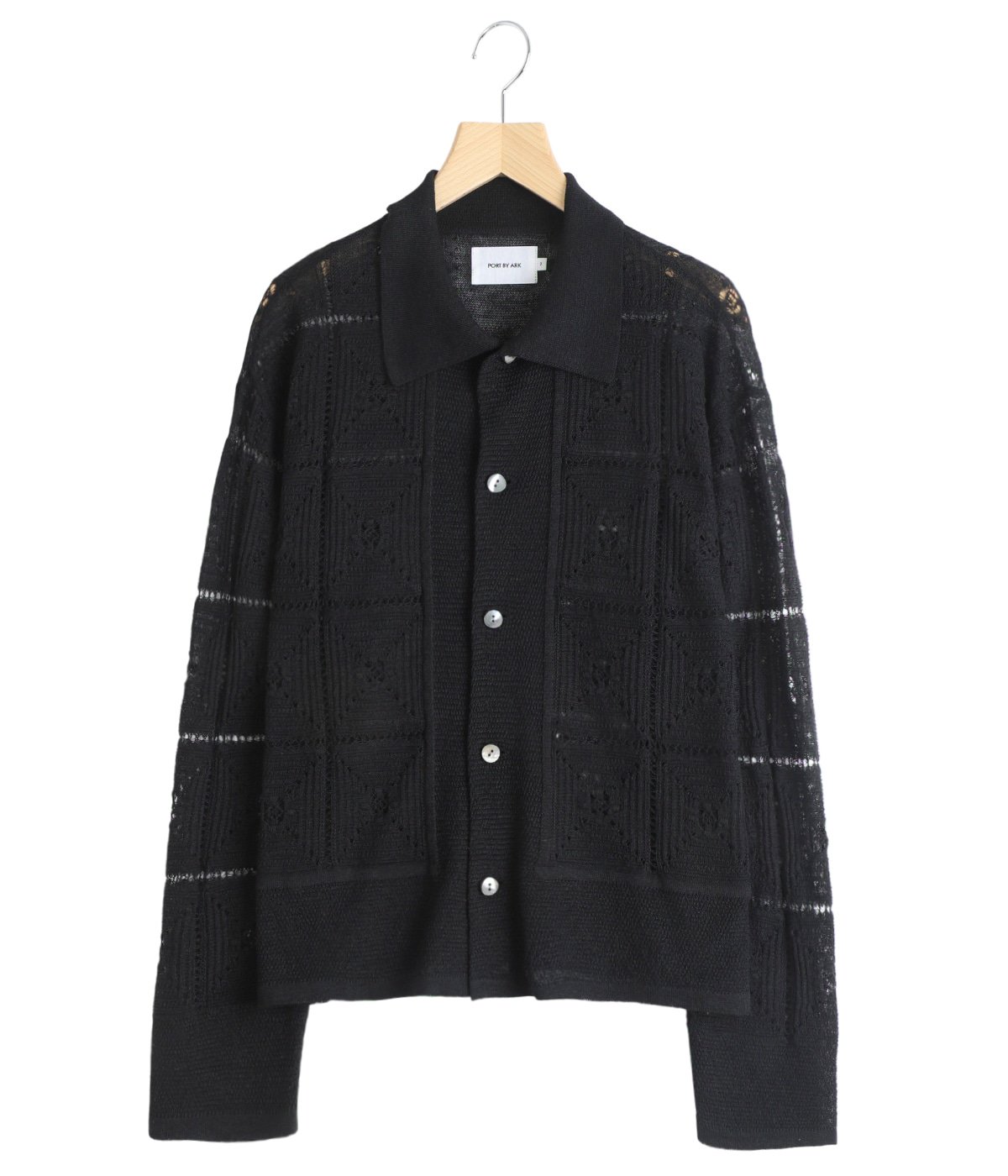 Crochet Knit Shirt | PORT BY ARK(ポートバイアーク) / トップス 長袖