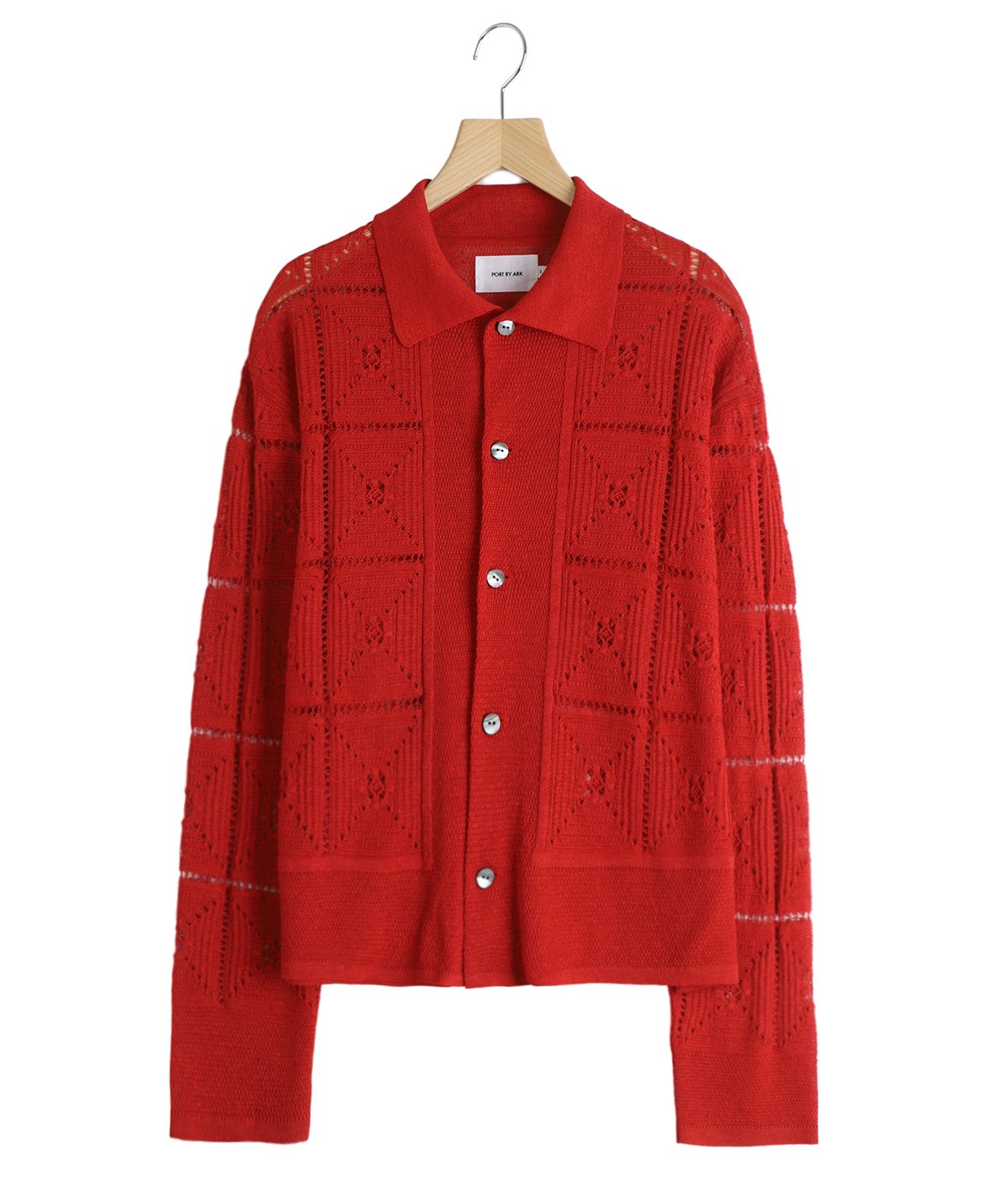 Crochet Knit Shirt | PORT BY ARK(ポートバイアーク) / トップス 長袖