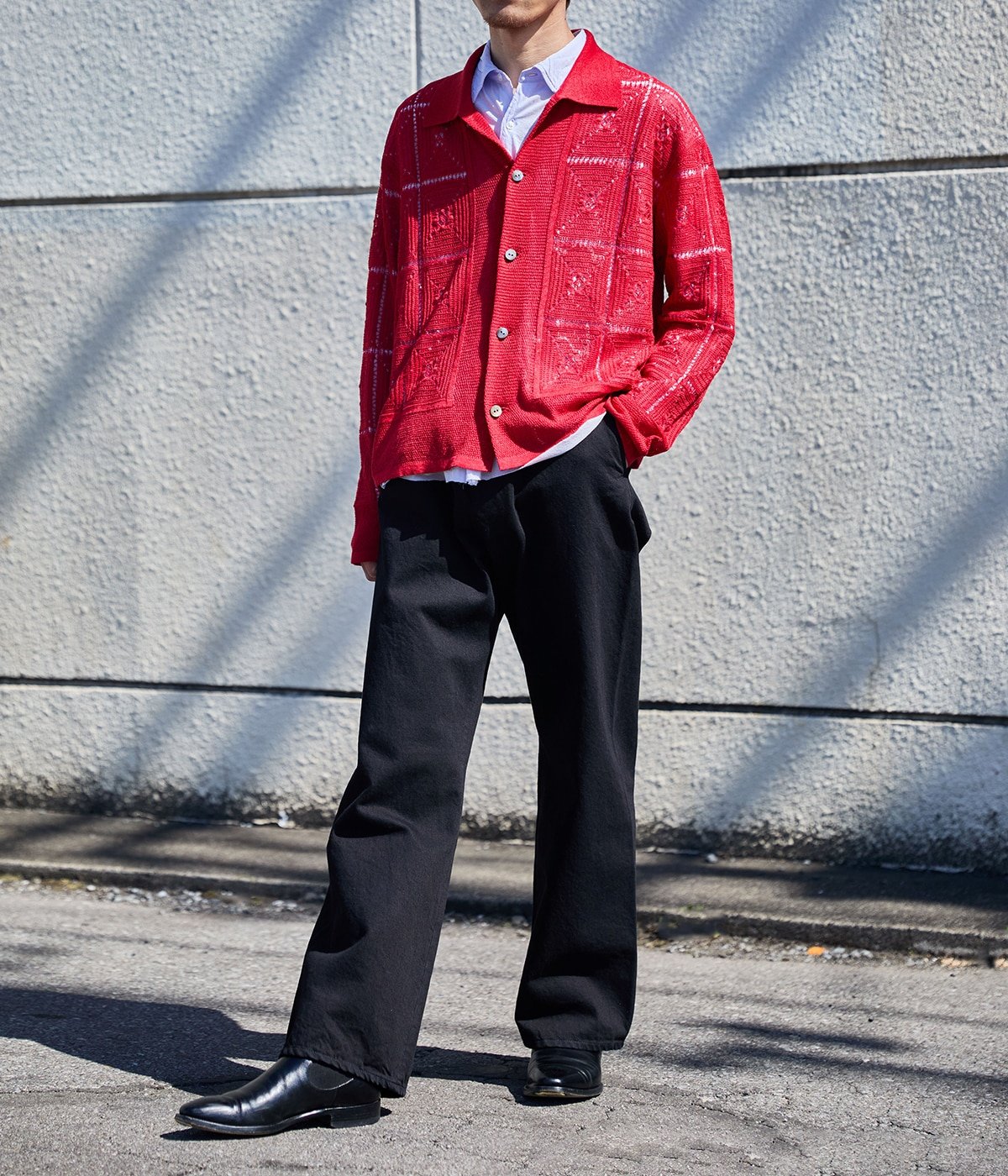 Crochet Knit Shirt | PORT BY ARK(ポートバイアーク) / トップス 長袖