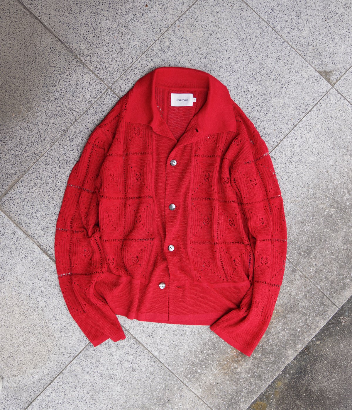 Crochet Knit Shirt | PORT BY ARK(ポートバイアーク) / トップス 長袖