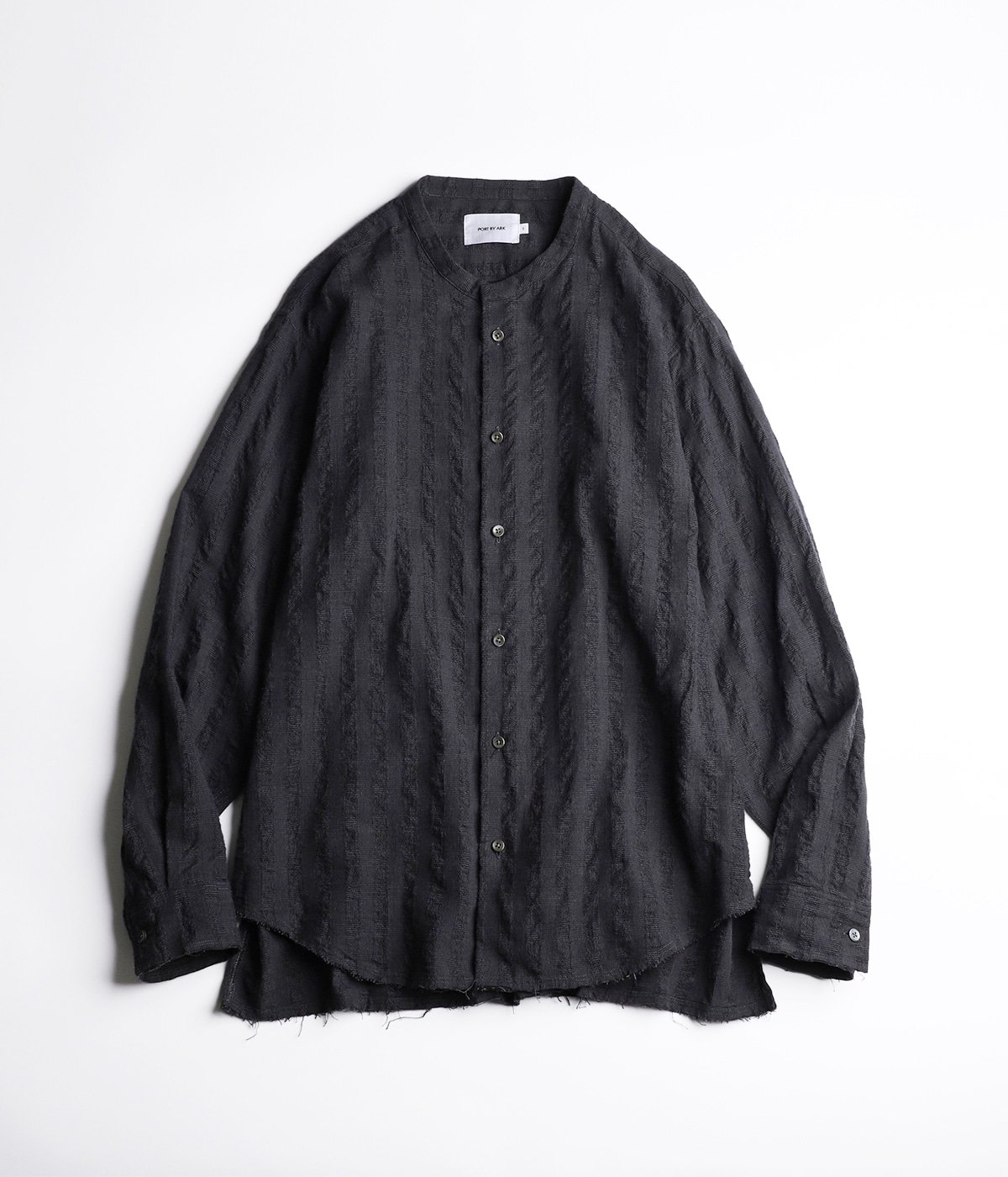 PORT BY ARK オープンカラーシャツ　チャコール 予約】Crew Neck Shirt - dobby cloth - | PORT BY ARK(ポートバイ