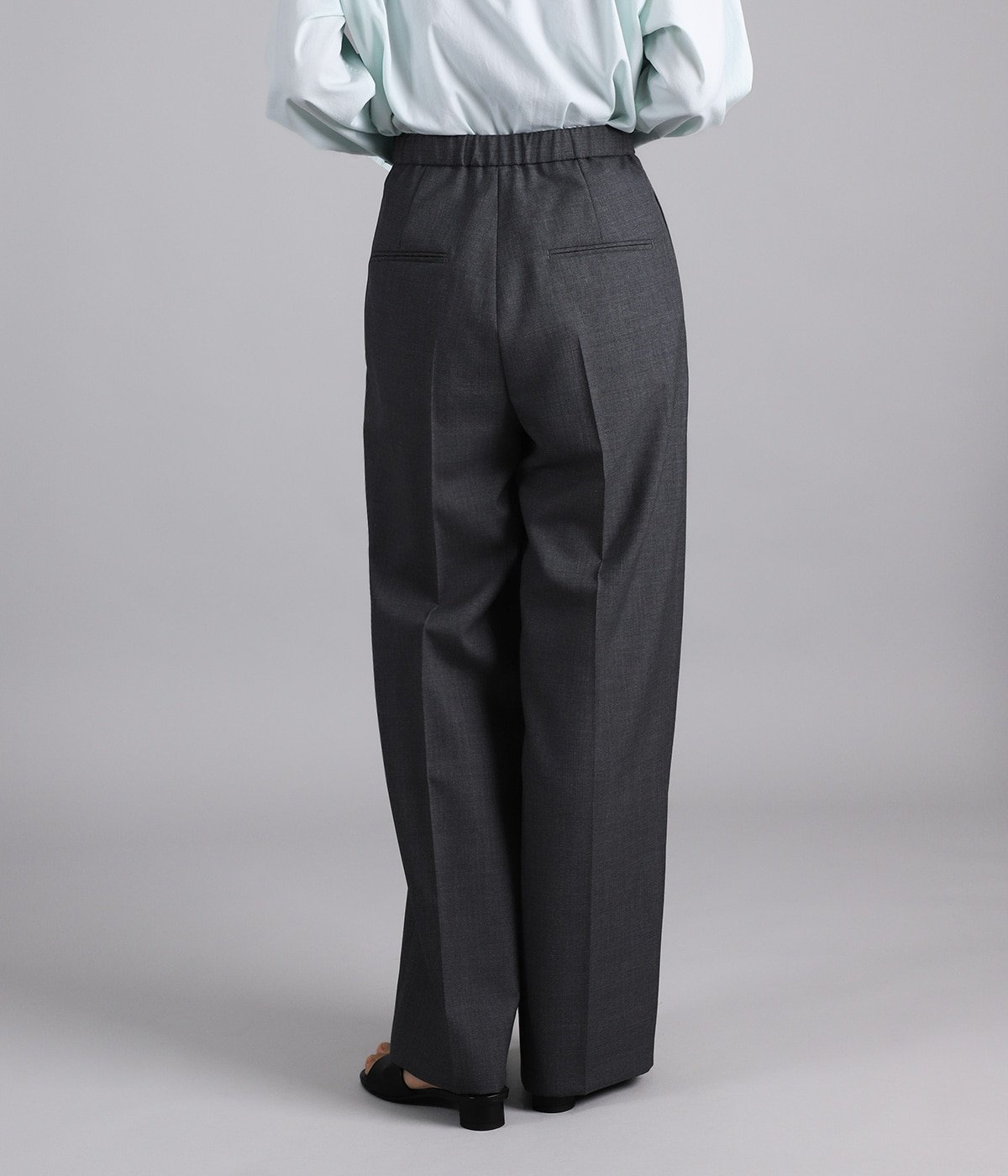 レディース】WOOL TROPICAL PIN TUCK EASY PANTS | ATON(エイトン