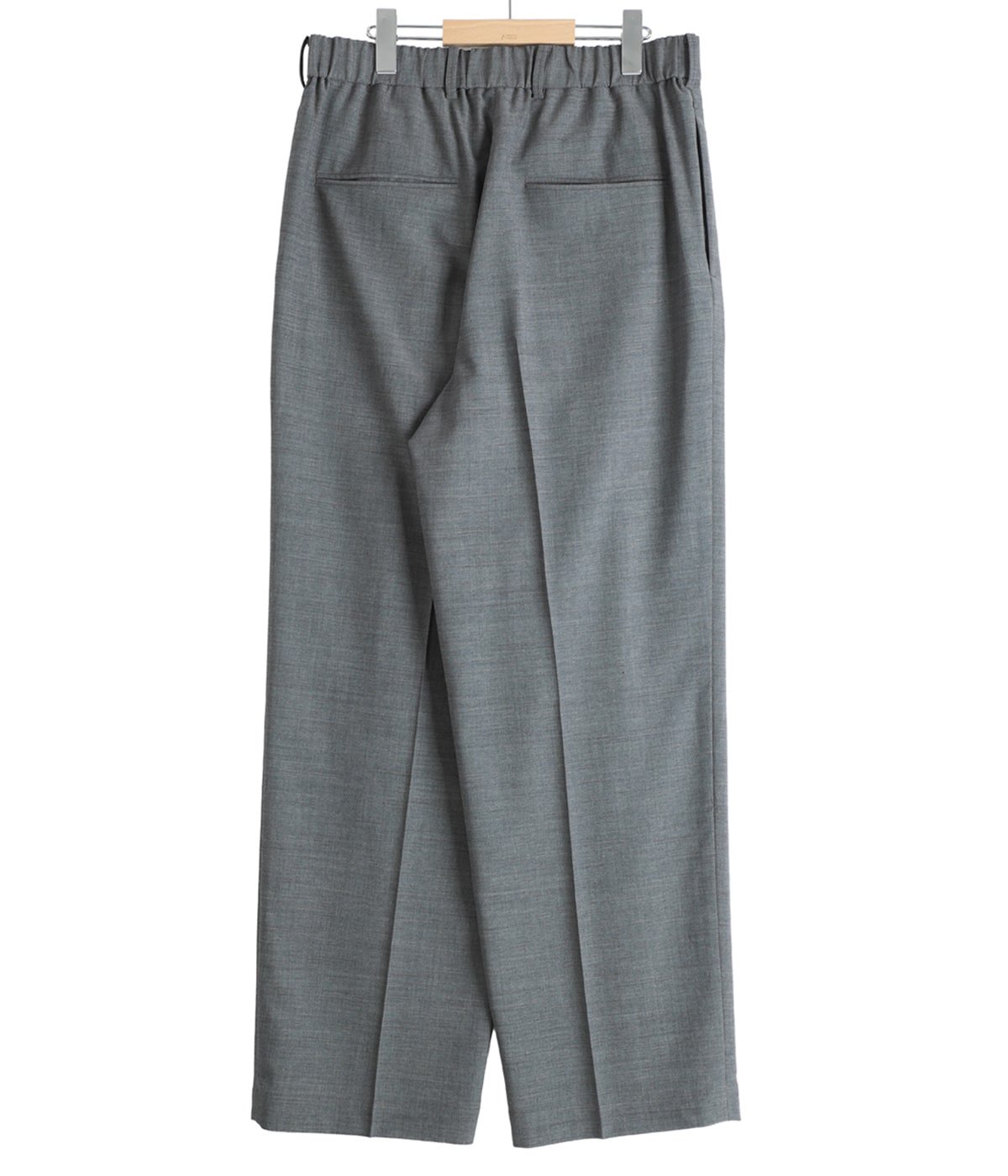TWIST WOOL GAUZE TWO TUCKED EASY PANTS | ATON(エイトン) / パンツ