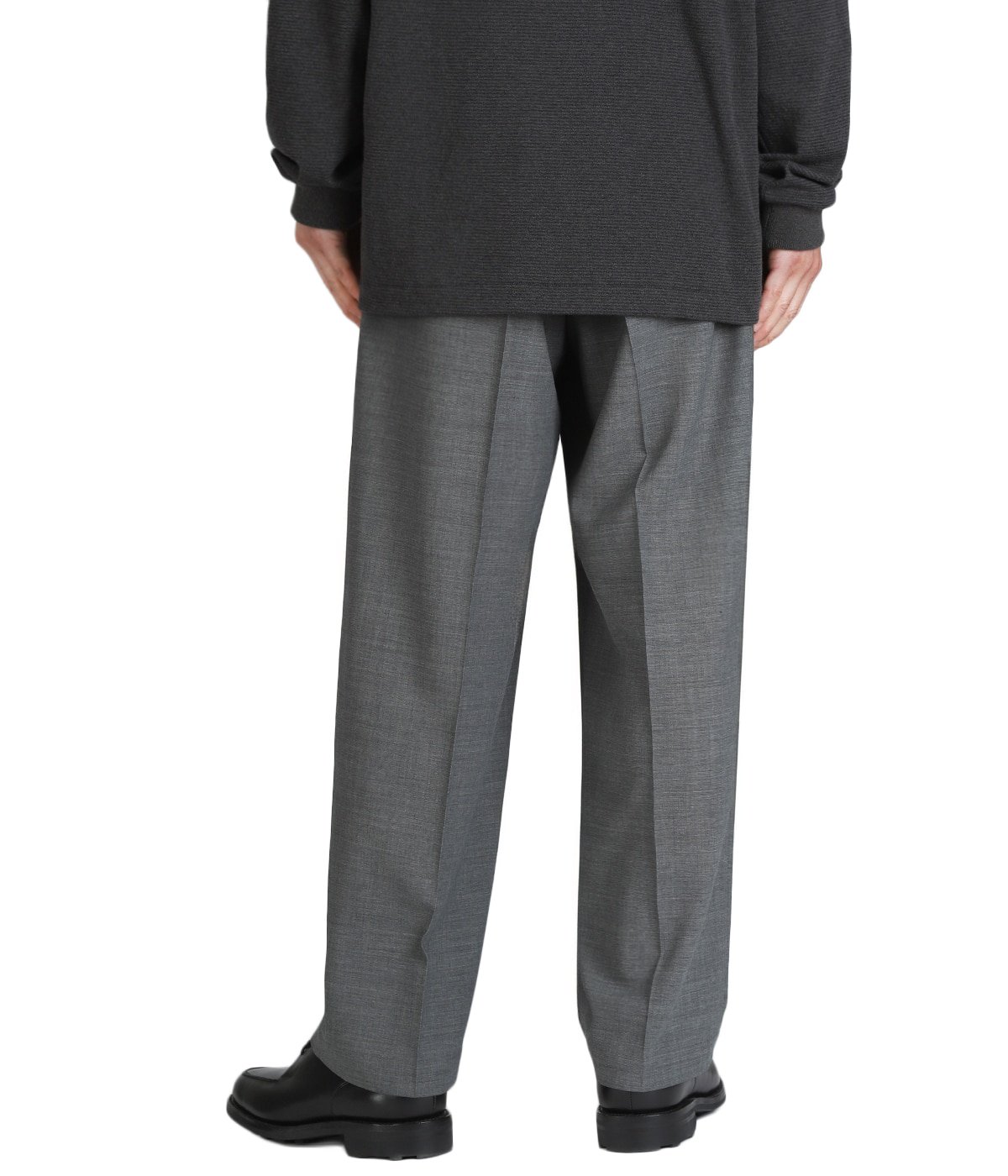 【美品】Gauze# (g) グラム　ウールアンクルパンツ　グレー TWIST WOOL GAUZE TWO TUCKED EASY PANTS | ATON(エイトン) / パンツ