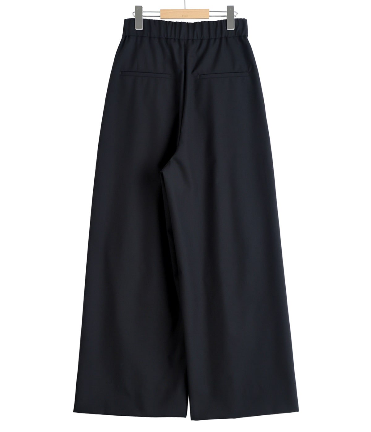 レディース】WOOL TROPICAL WIDE EASY PANTS | ATON(エイトン