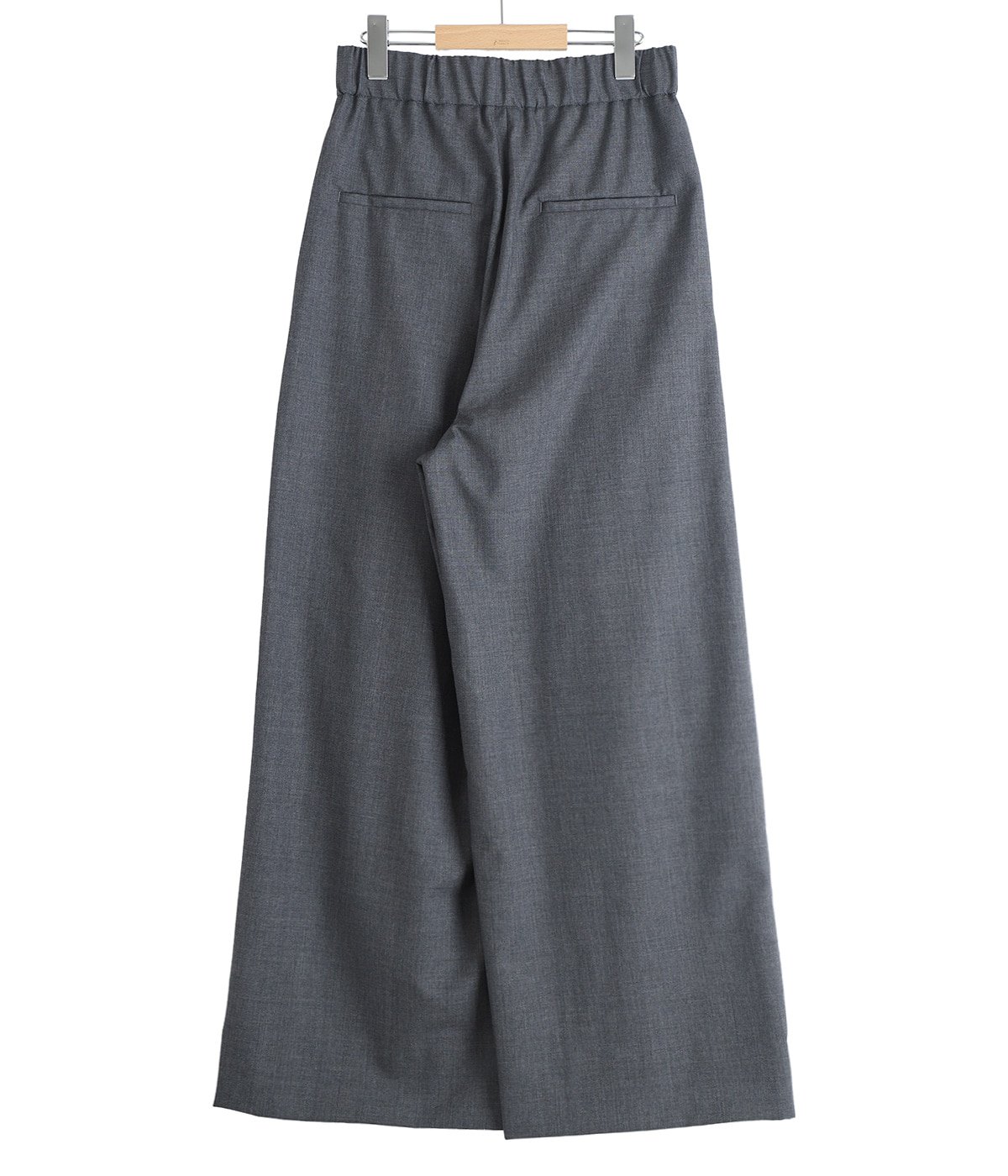 レディース】WOOL TROPICAL WIDE EASY PANTS | ATON(エイトン