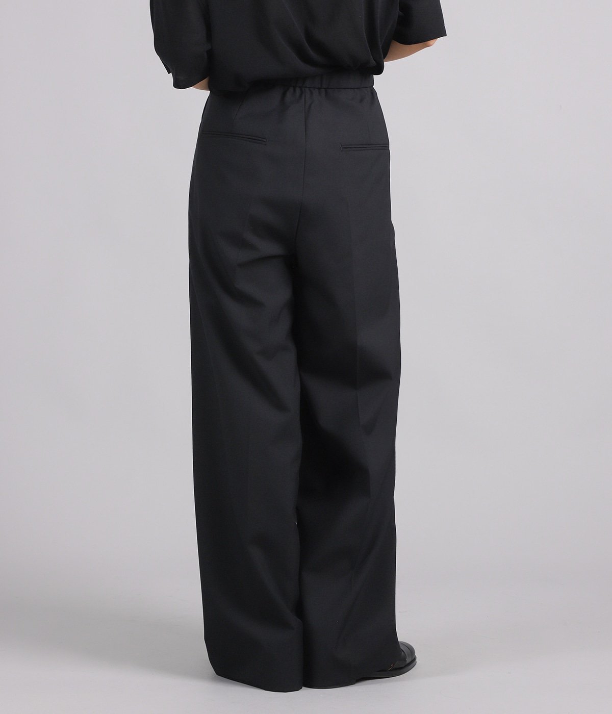 レディース】WOOL TROPICAL PIN TUCK EASY PANTS | ATON(エイトン