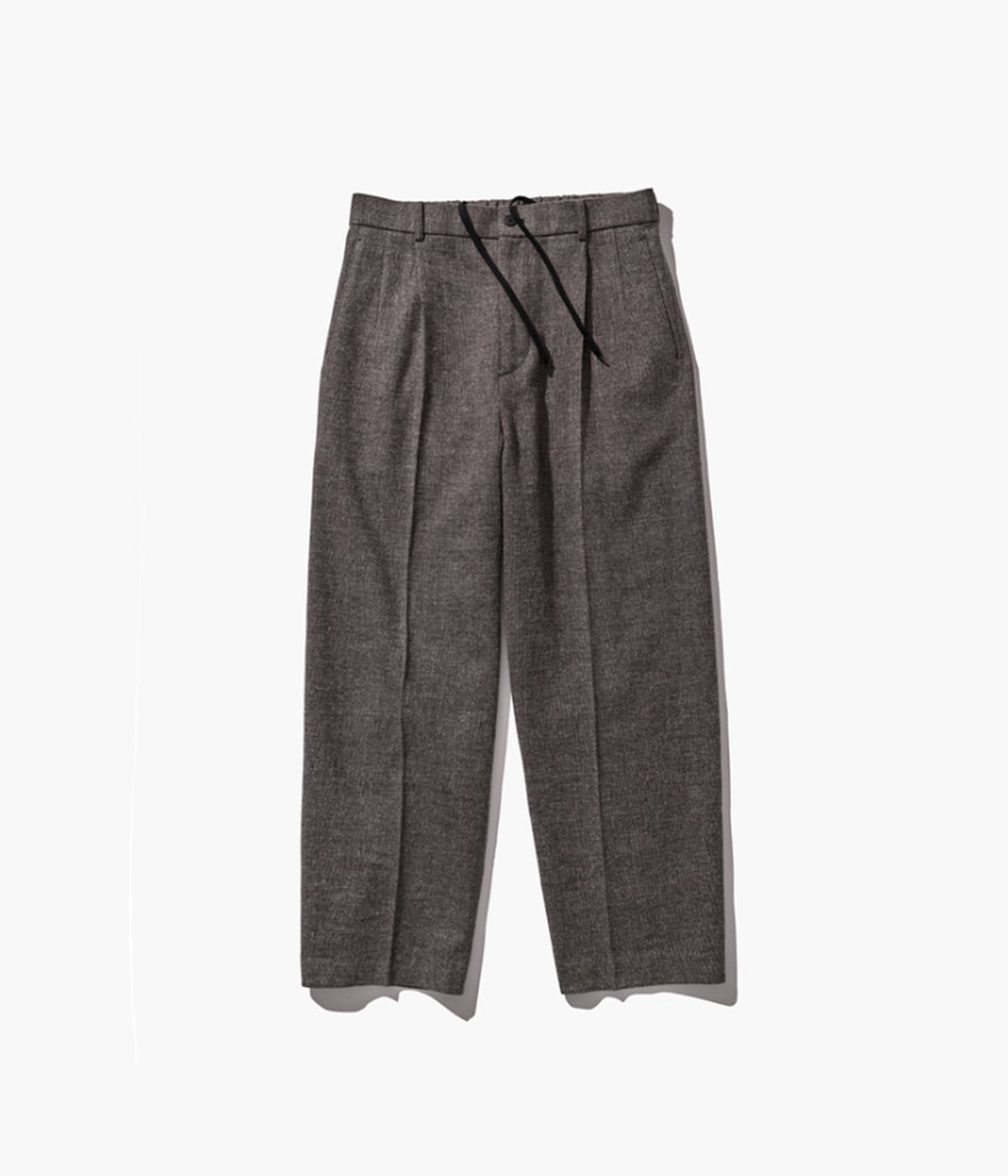 予約】LINEN WOOL TWEED LOOSE FIT PANTS | ATON(エイトン) / パンツ