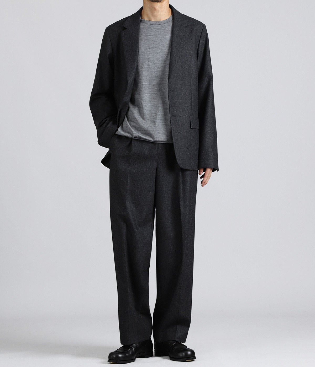MERINO COLLEGE FLANNEL STANDARD PANTS | ATON(エイトン) / パンツ