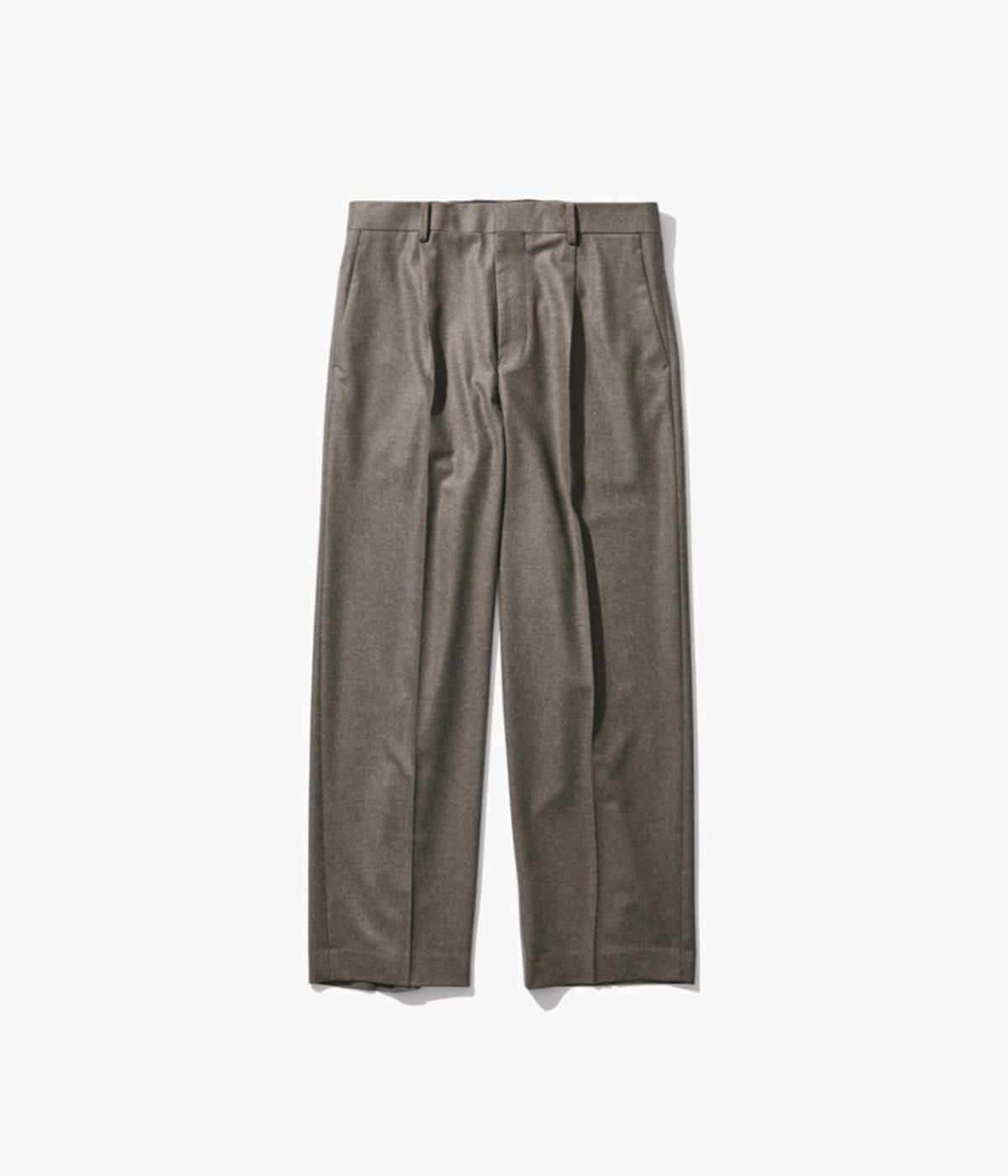予約】MERINO COLLEGE FLANNEL STANDARD PANTS | ATON(エイトン