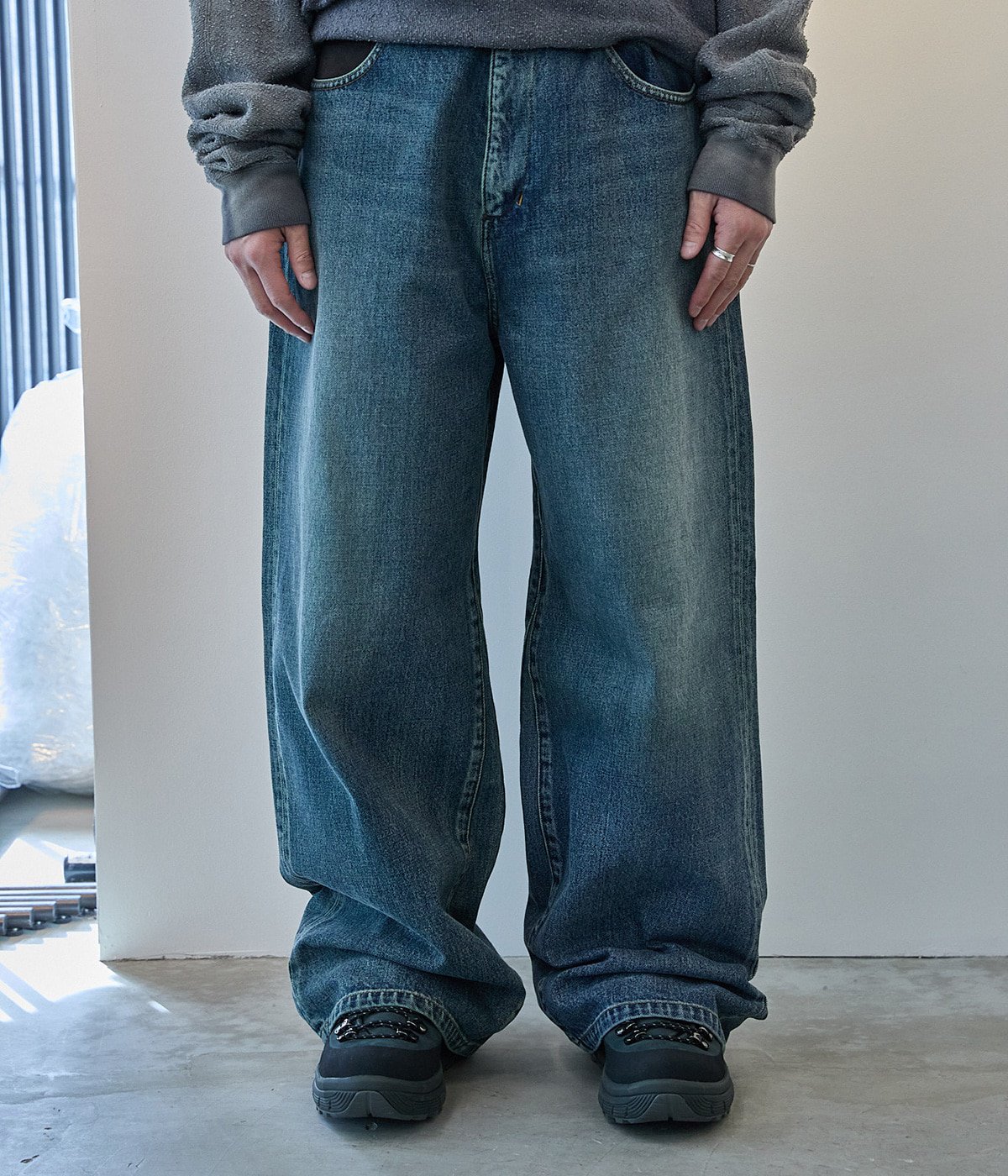 パンツ paratrait PIPELINE DENIM PT 3 予約】MAD PIPE DENIM PT | paratrait(パラトレイト) / パンツ