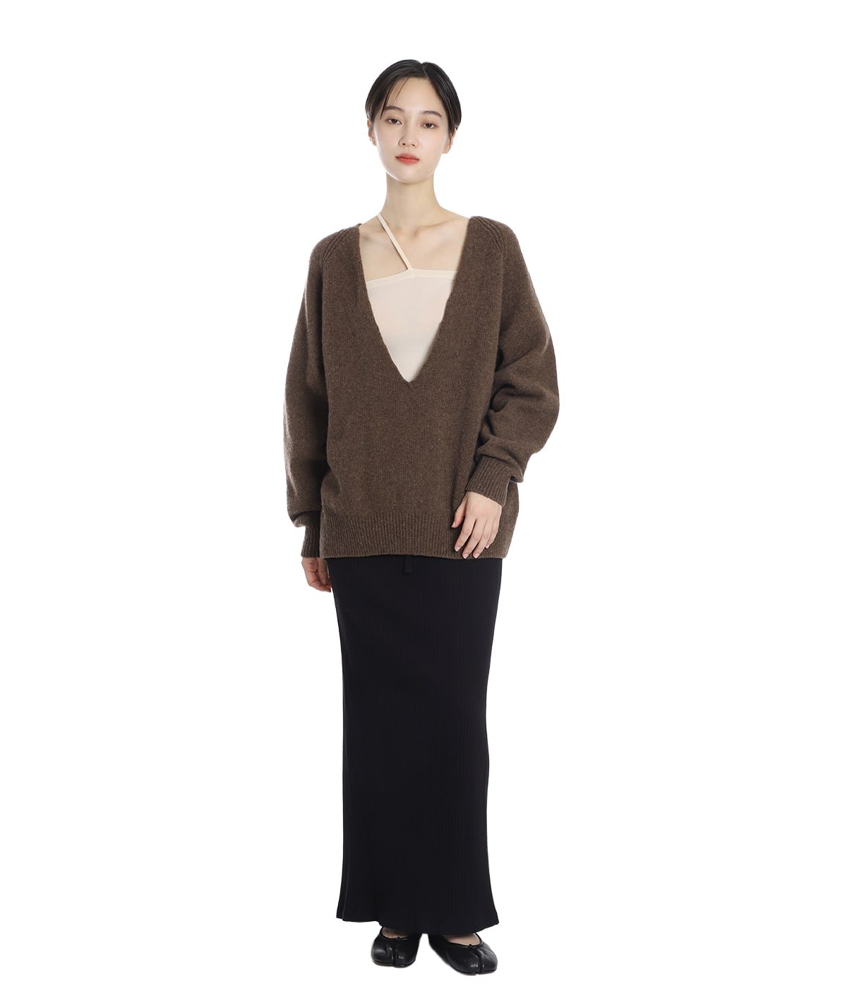model（166cm） 着用サイズ：XS-S