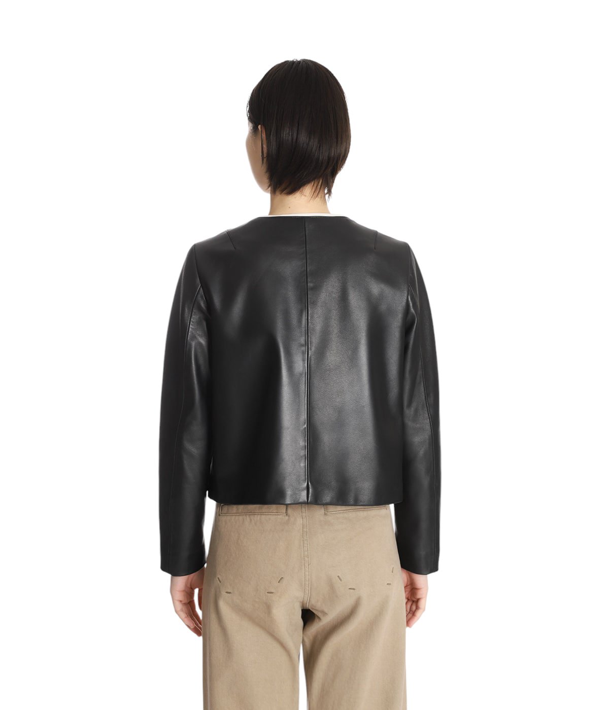 レディース】NO COLAR 5 METAL BUTTON JACKET | CINQUANTA レディース】NO COLAR 5 METAL BUTTON JACKET | CINQUANTA