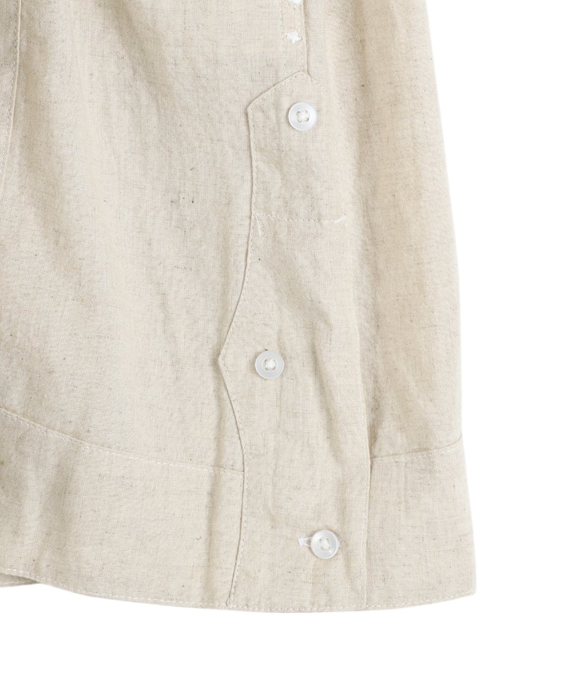 Guayabera Shirt Natural CL Sheeting | ENGINEERED GARMENTS