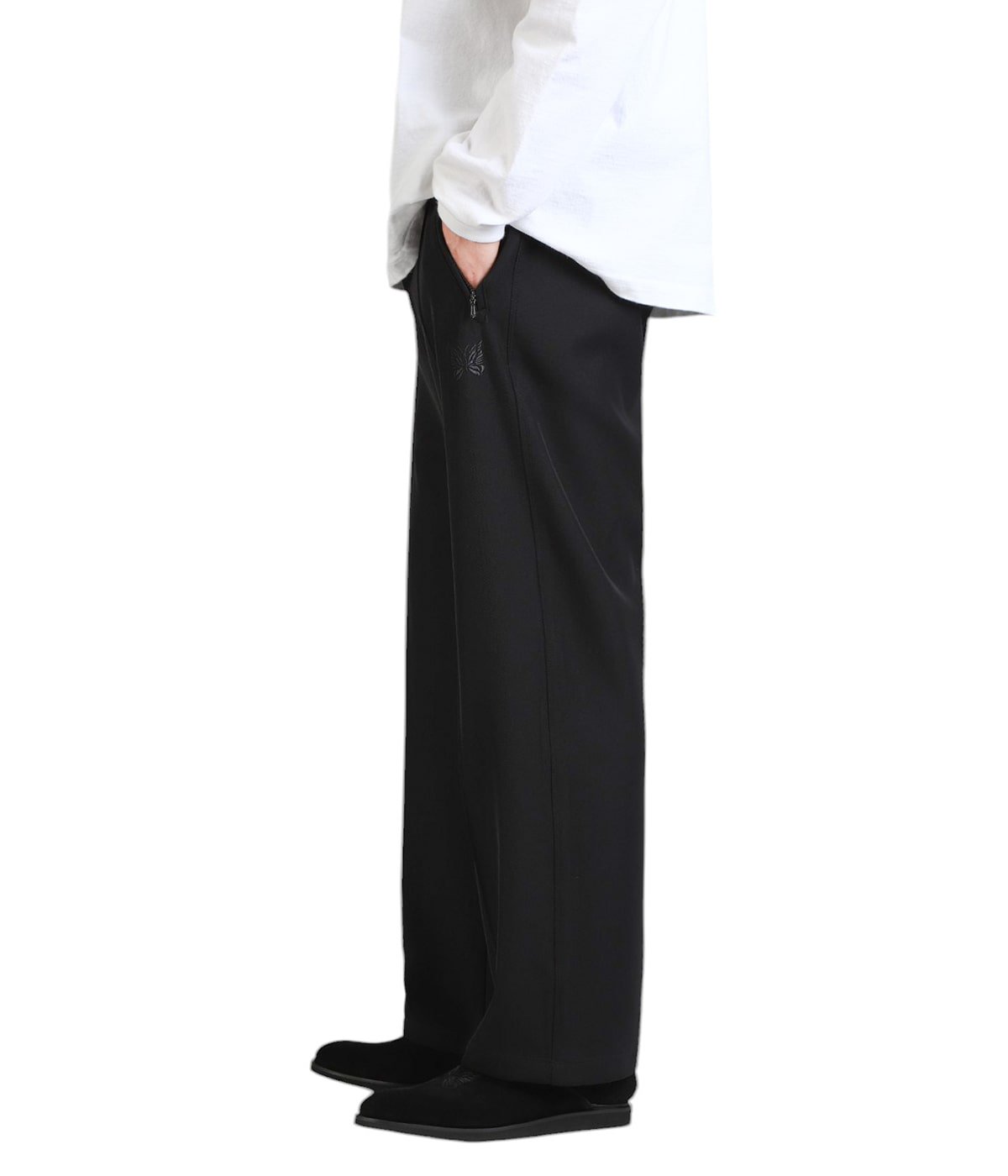 【Mサイズ】Needlesサイドラインウォームアップパンツ ブラック Warm Up Pant - Cavalry Twill | NEEDLES(ニードルズ) / パンツ