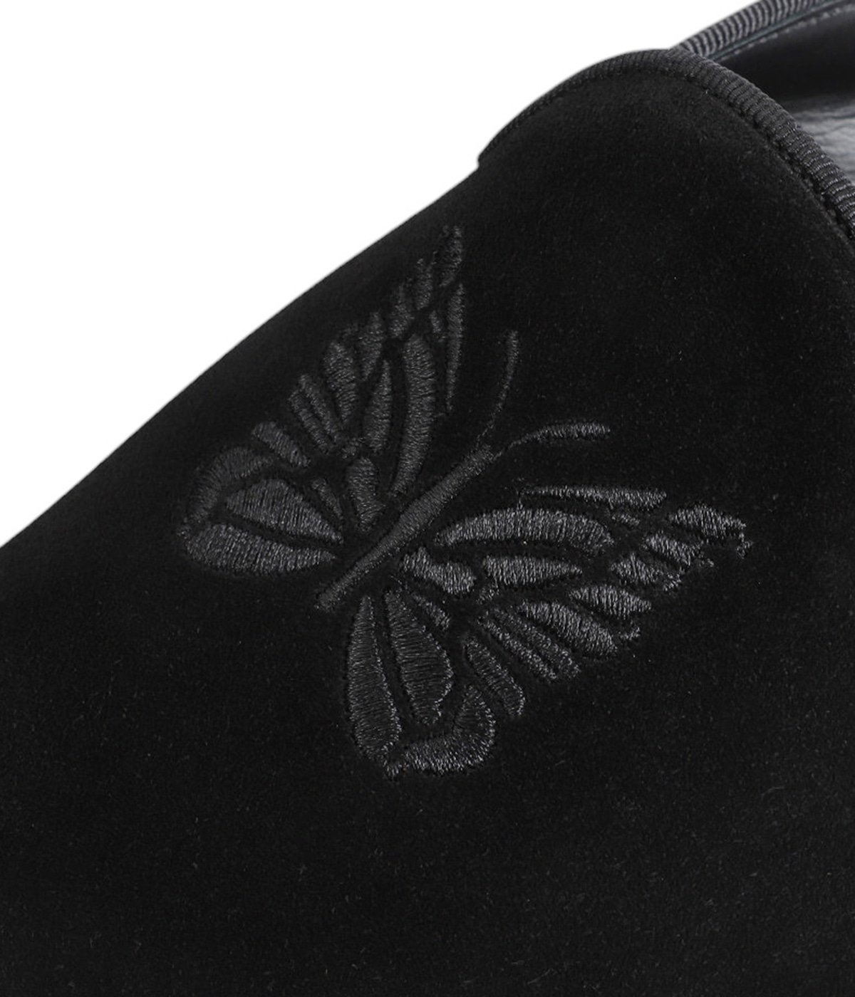 【クリーニング・修理済み】Needles スリッポン Papillon Emb. Slip-In - Suede | NEEDLES(ニードルズ