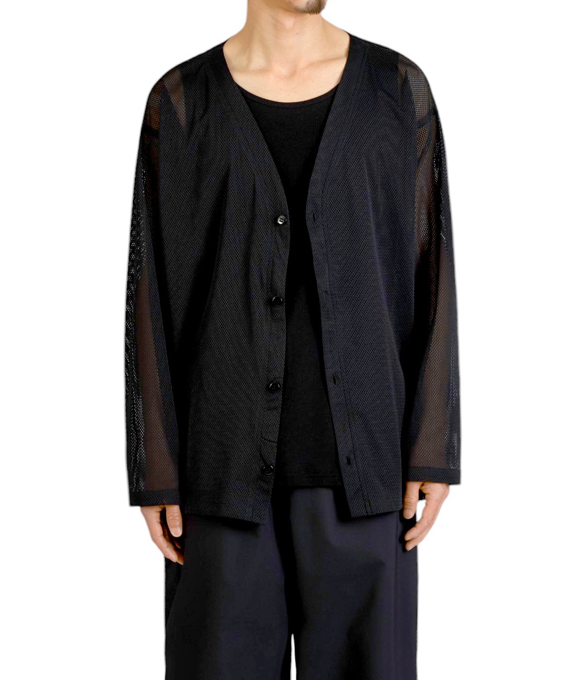 V-Neck Cardigan - Knit Mesh | South2 West8(サウスツー
