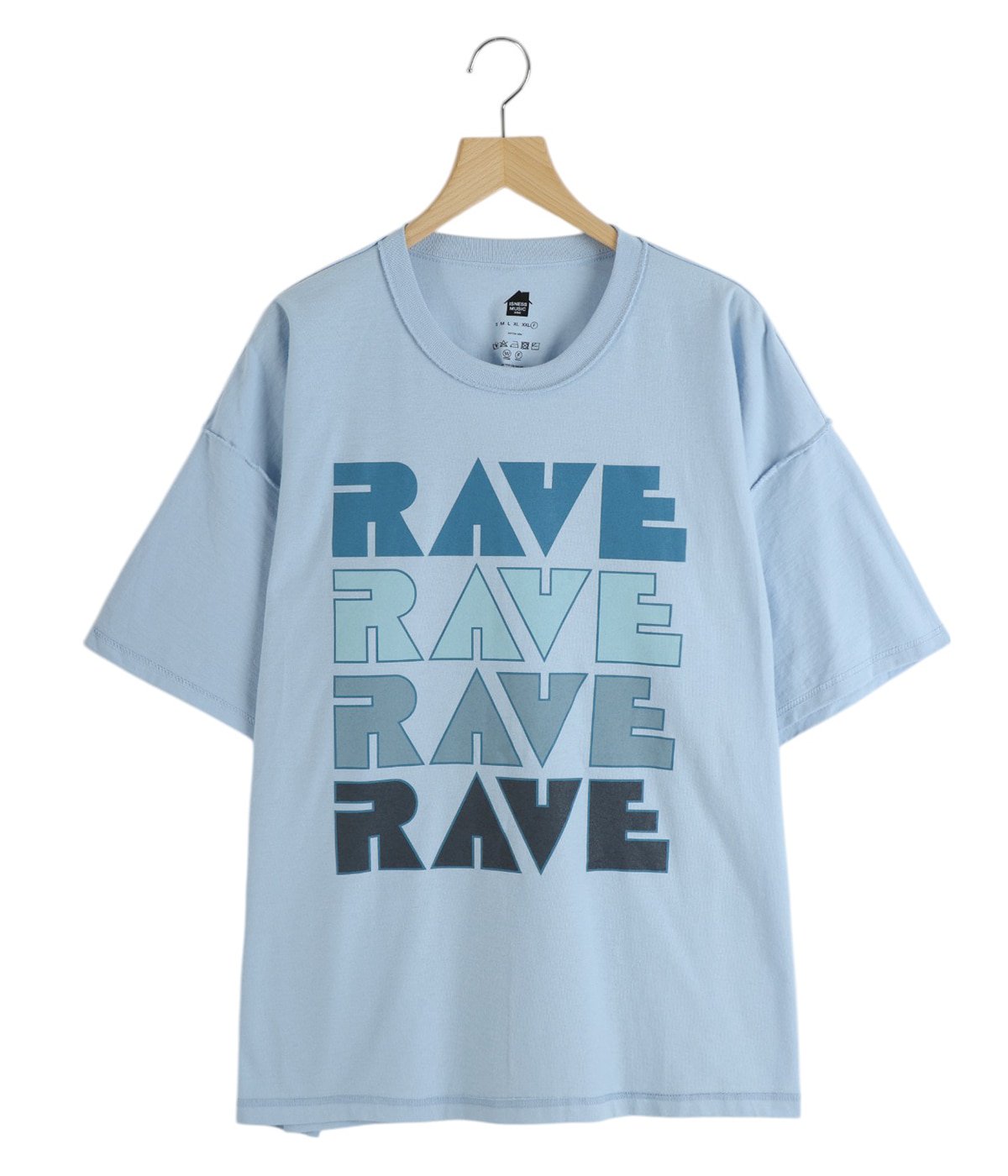 ISNESS MUSIC RAVE Tシャツ ISNESS MUSIC/イズネス ミュージック】RAVE T-SHIRT - 「PLACE