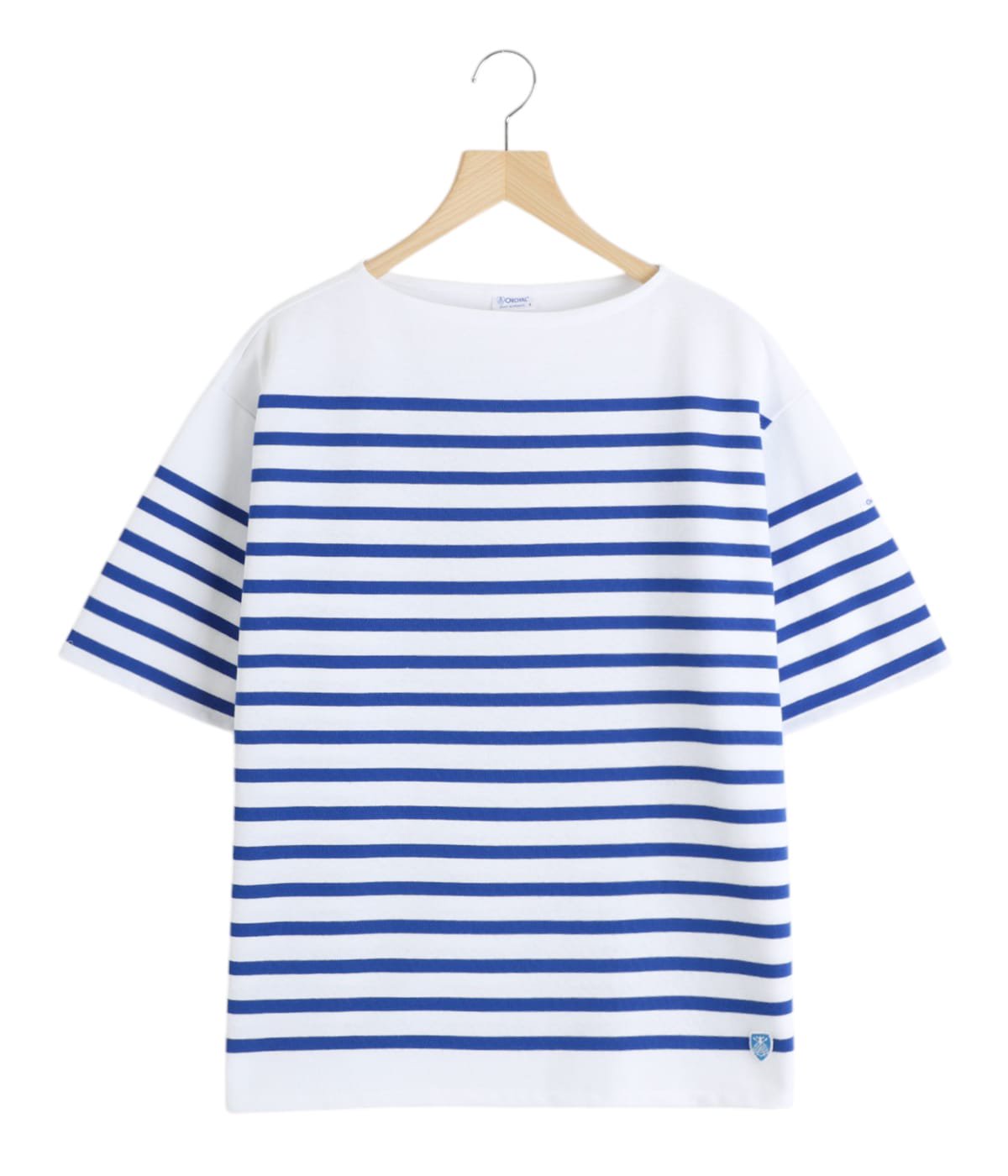 新品同様　オーシバル　ORCIVAL バスクシャツ　Tシャツ　サックスブルー BOAT NECK S/S P.O. | ORCIVAL(オーシバル) / トップス