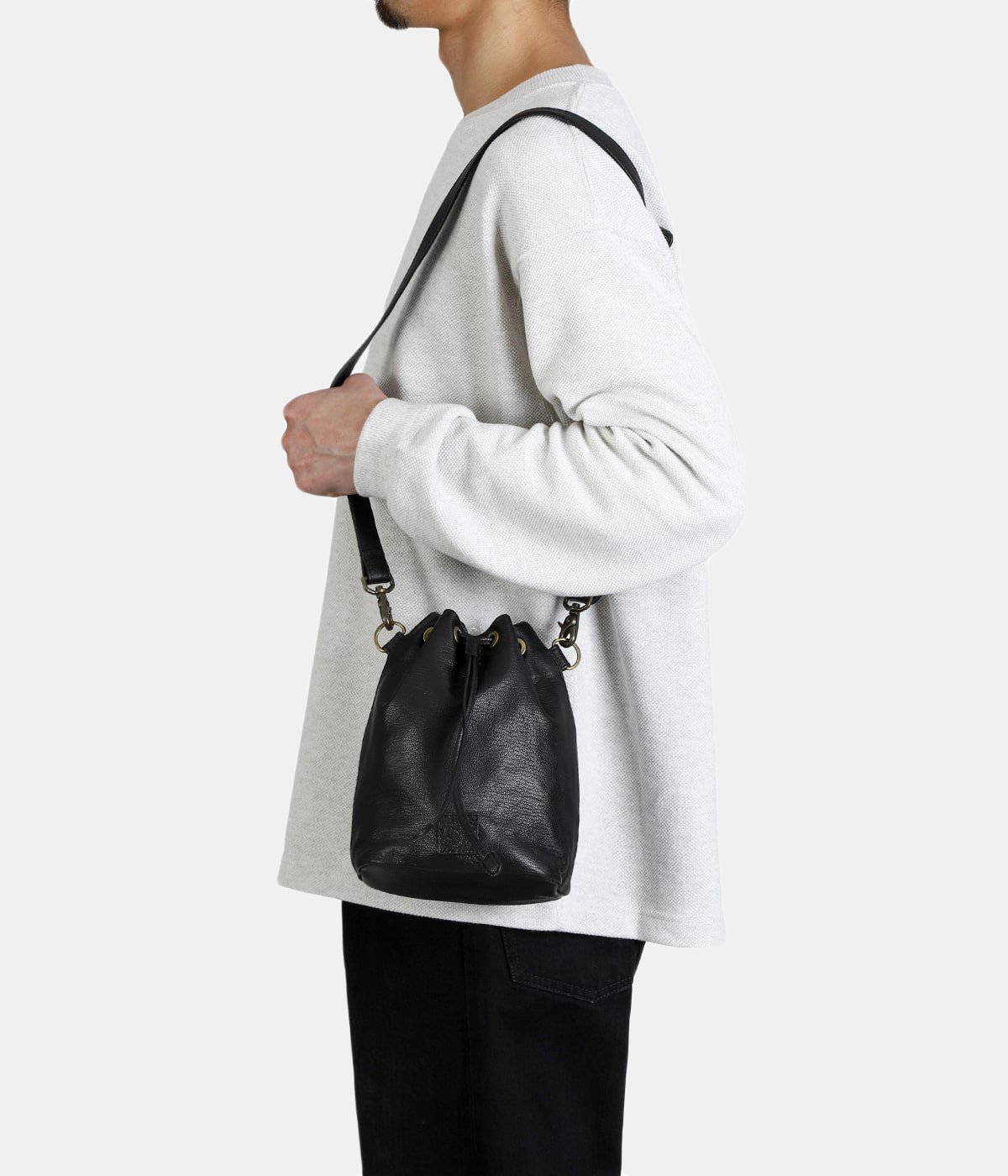 ccu レザー　バッグ　ショルダー CCU LEATHER KINCHAKU BAG | refomed(リフォメッド) / バッグ