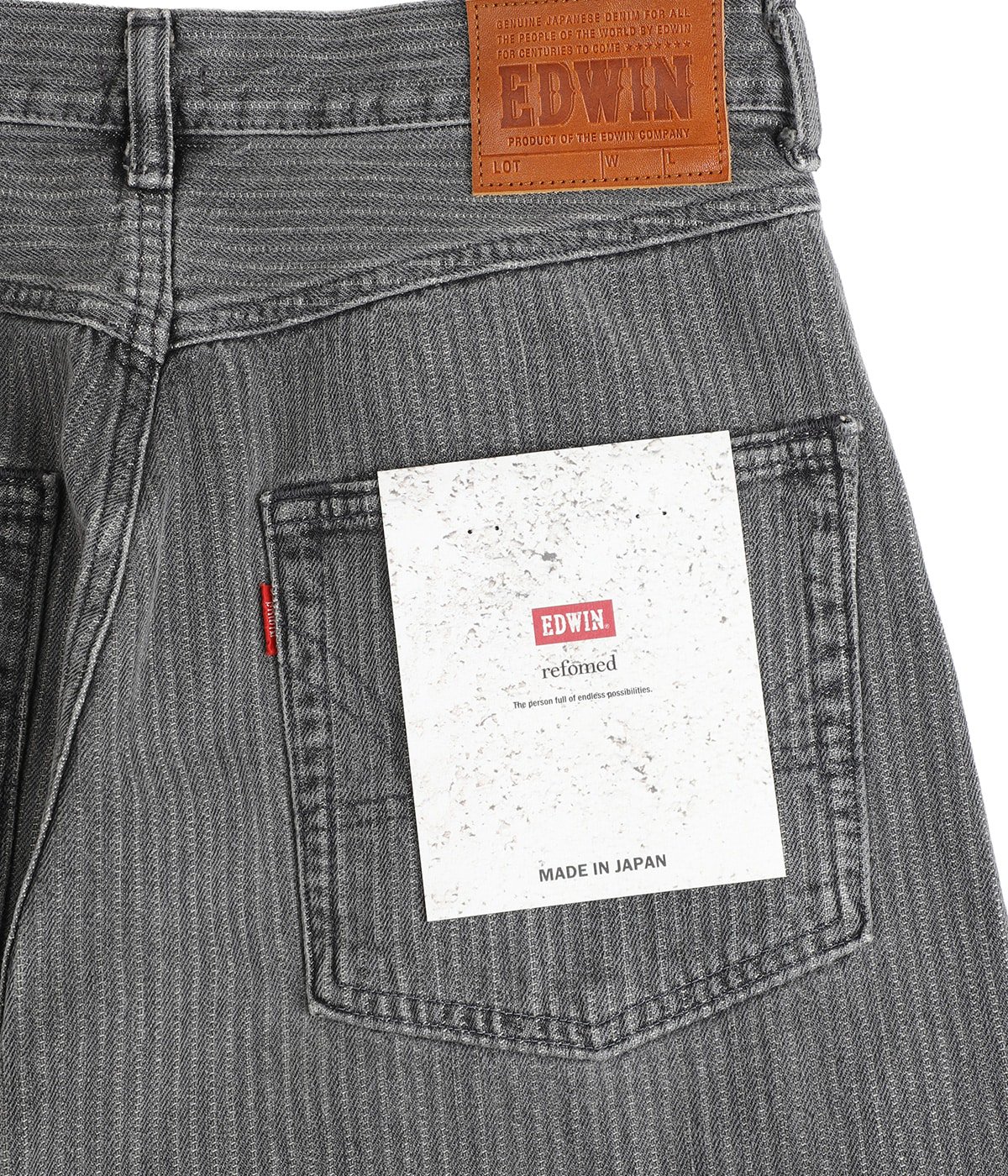 FRESH MAN DENIM WIDE PANTS by EDWIN “STRIPE“ | refomed