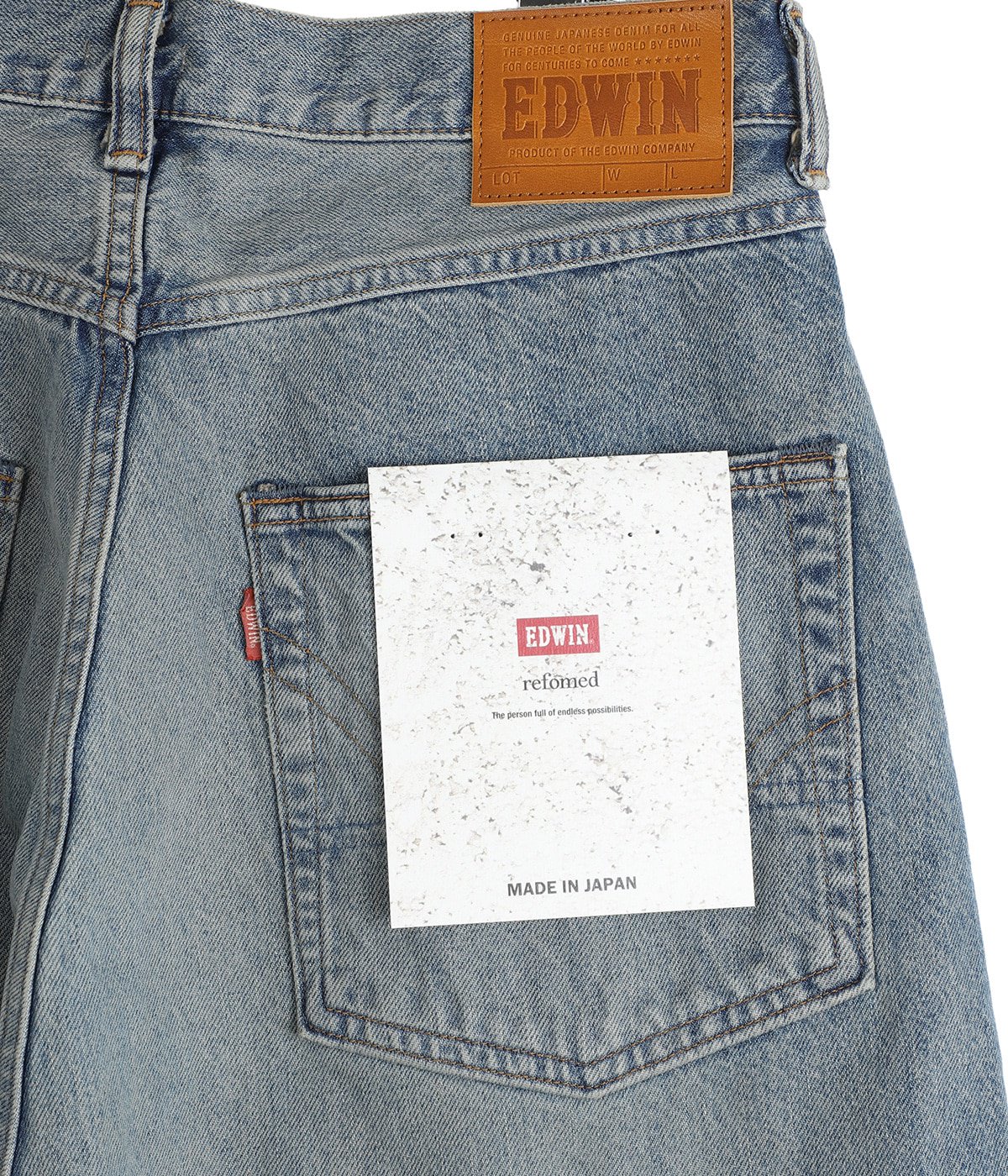 FRESH MAN DENIM WIDE PANTS by EDWIN “USED“ | refomed(リフォメッド 