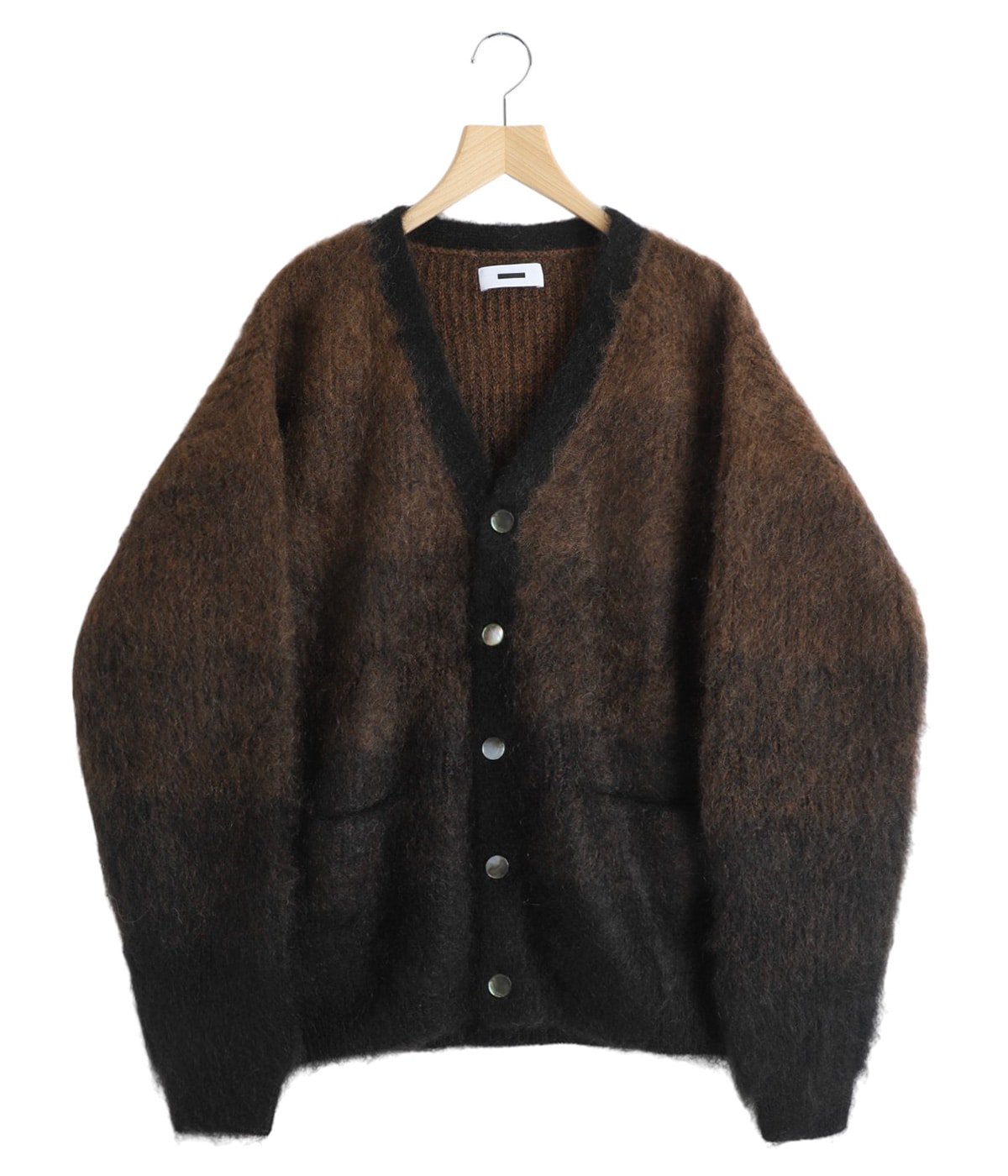 REVERBERATEリバーバレイト　モヘア　シルク　ニット　サイズ40 MOHAIR GRADATION BORDER CARDIGAN | REVERBERATE(リバーバレイト