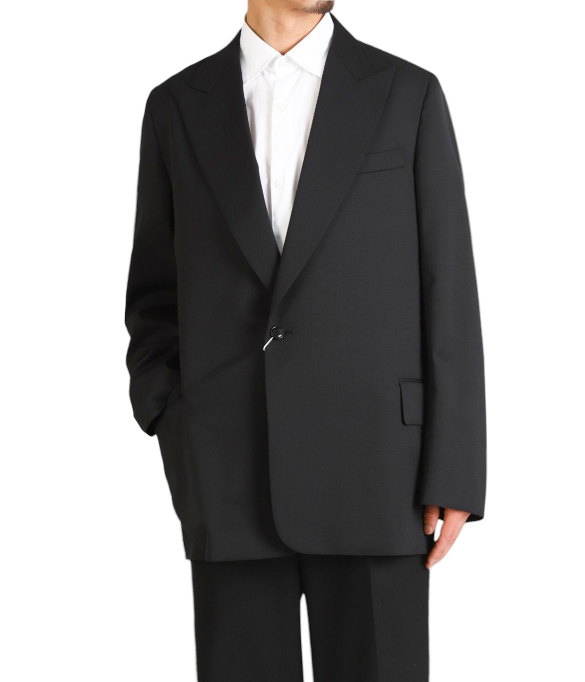 REVERBERATE リバーバレイト / LONG TAILORED JACKET ブラック