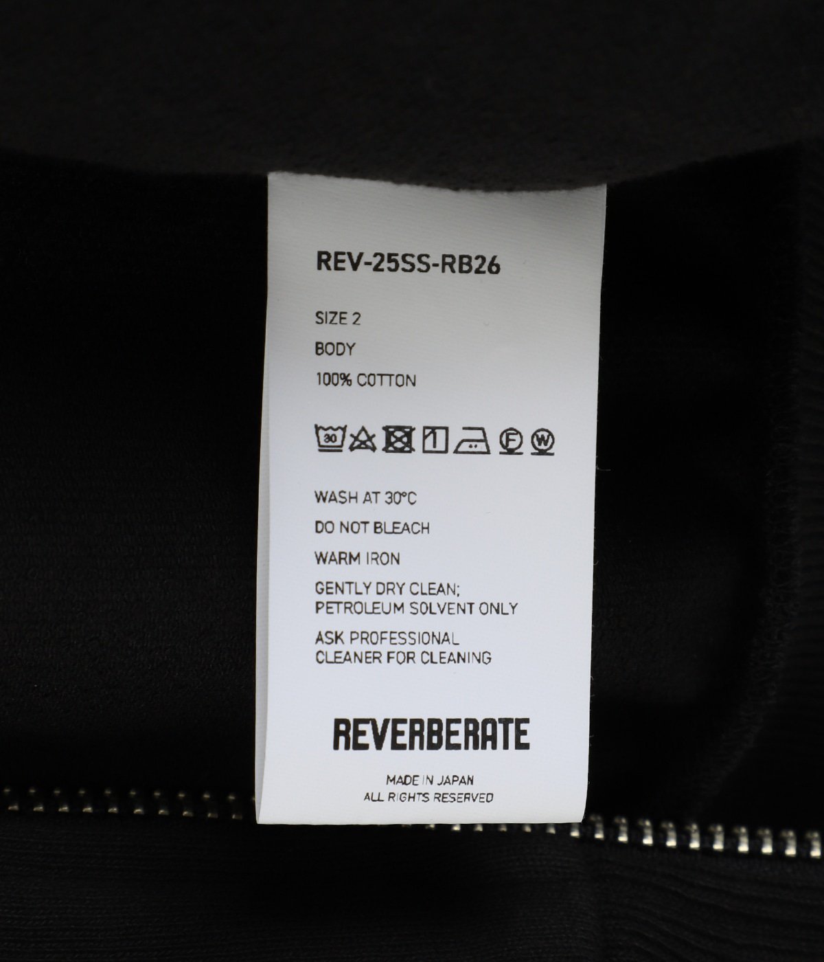 FULL ZIP HOODY | REVERBERATE(リバーバレイト) / トップス