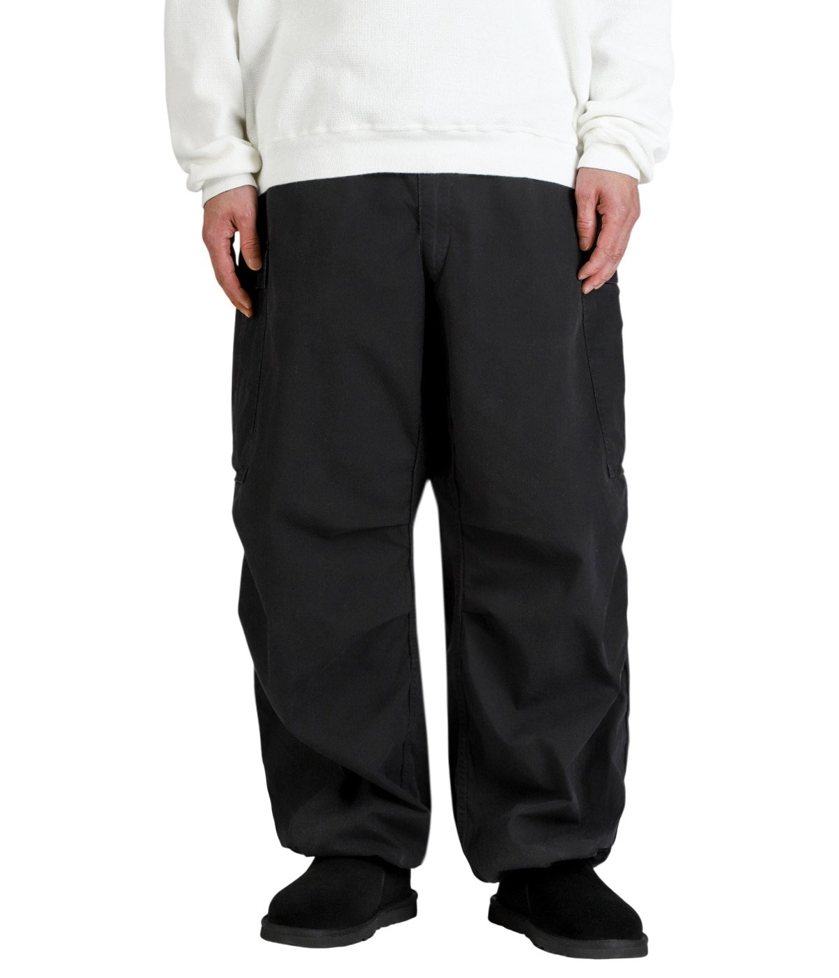Heve ヘイヴ　rubber pants ラバーパンツ　ブラック　36 美品 オーバーパンツ | REMI RELIEF NAVY LABEL(レミレリーフ ネイビー
