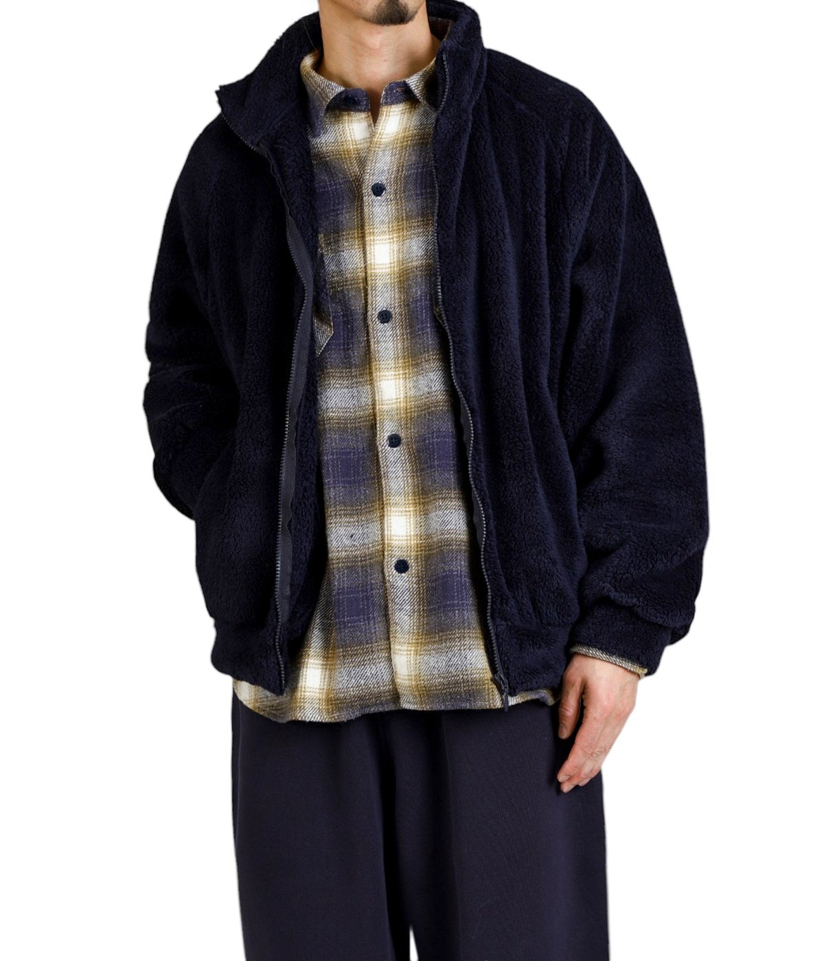 シャギーフリースZIP JK | REMI RELIEF NAVY LABEL(レミレリーフ シャギーフリースZIP JK | REMI RELIEF NAVY LABEL(レミレリーフ