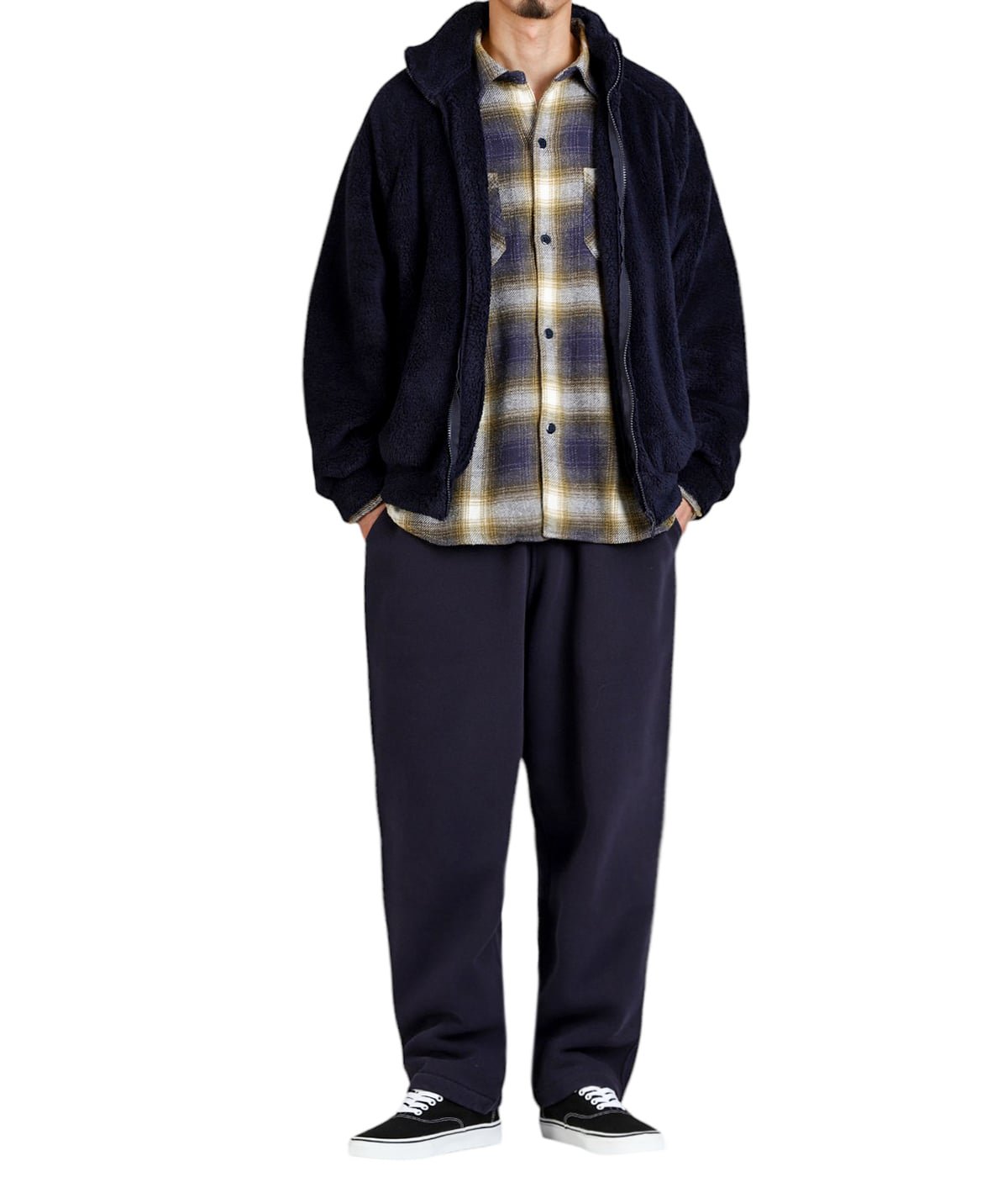 シャギーフリースZIP JK | REMI RELIEF NAVY LABEL(レミレリーフ