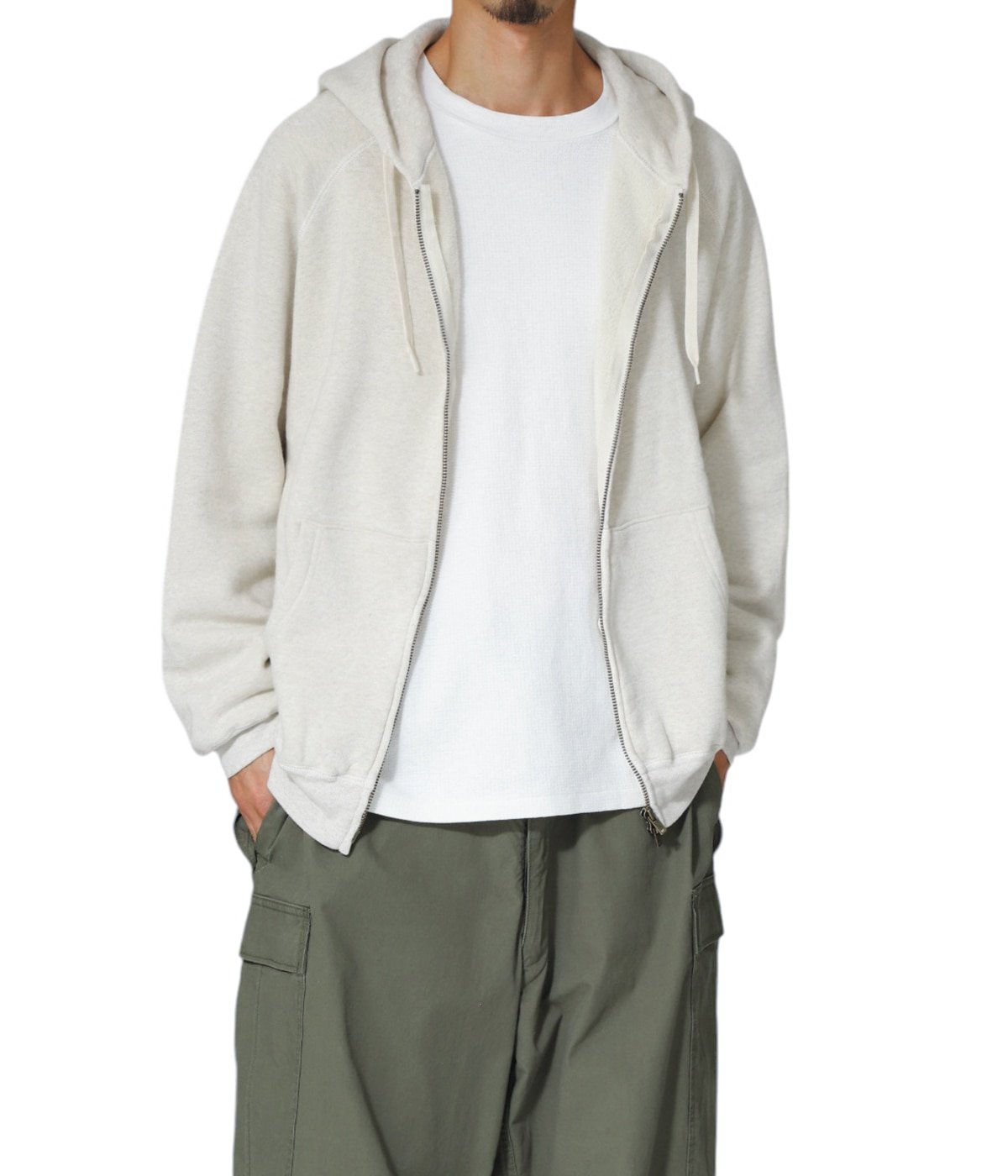 起毛裏毛ZIPパーカ | REMI RELIEF NAVY LABEL(レミレリーフ ネイビー