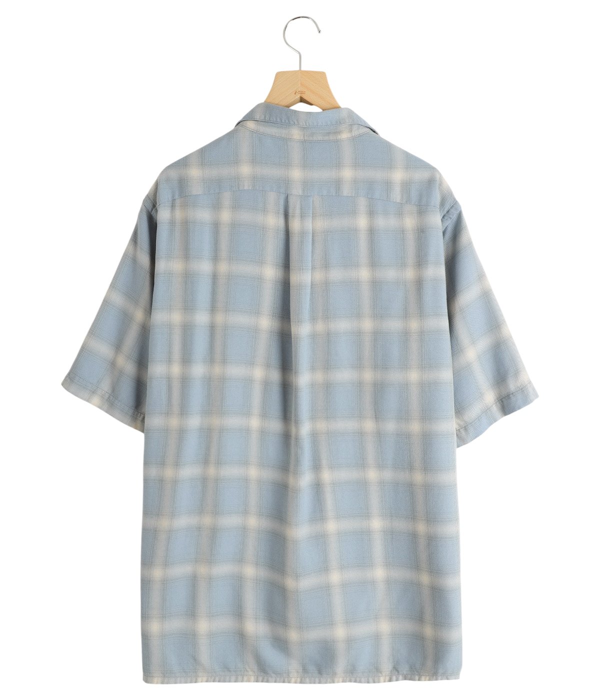 REMI RELIEF オンブレシャツ オープンカラー 民族模様 REMI RELIEF | レミレリーフ オンブレネルチェックSHIRT