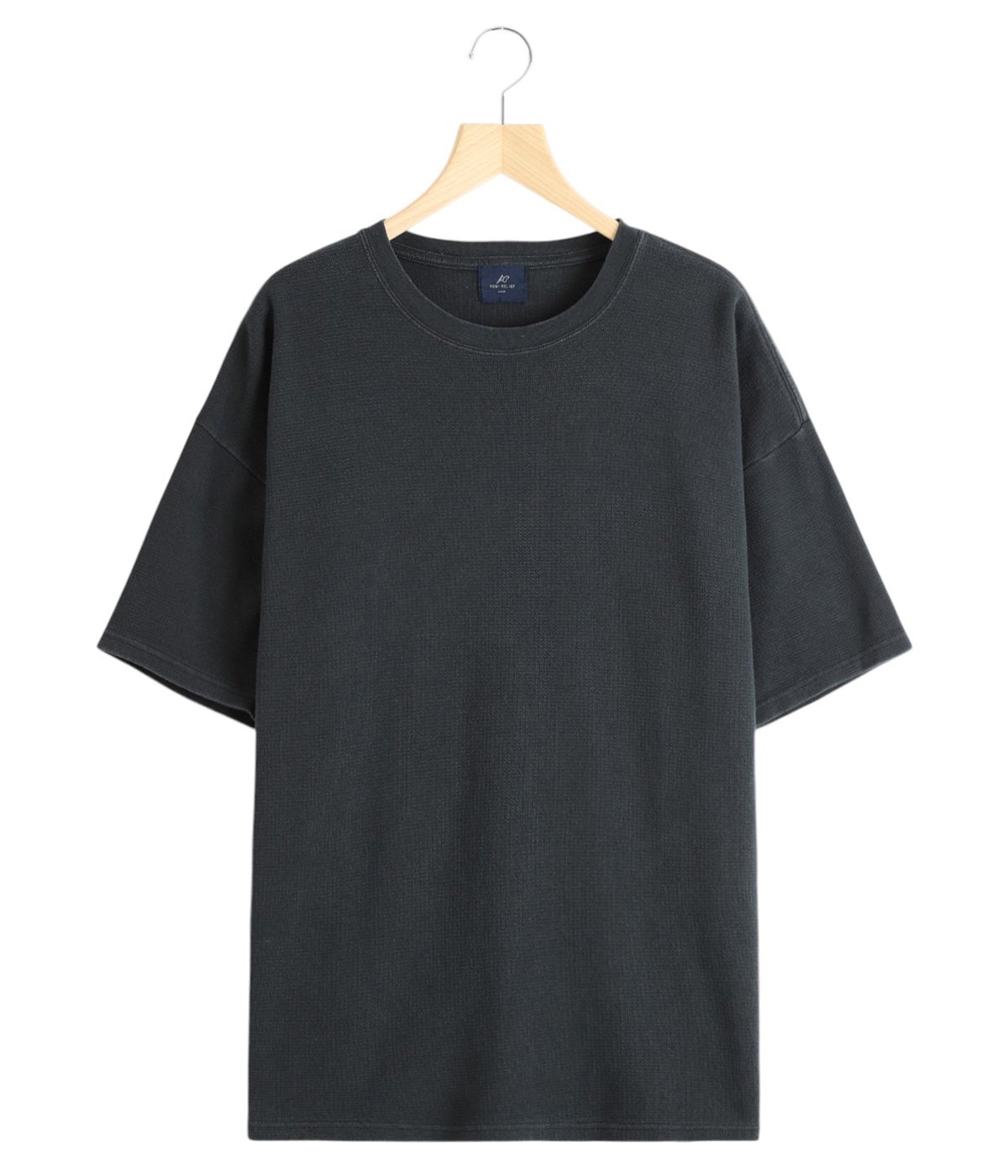 REMI RELIEF レミレリーフ L ポケット Tシャツ ポケT 黒 ナス紺 REMI RELIEF（レミレリーフ） 別注 メランジ天竺 半袖 ポケットT