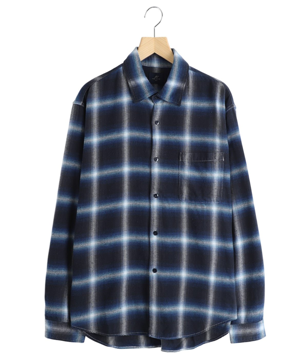 オンブレネルチェックシャツ | REMI RELIEF NAVY LABEL(レミレリーフ