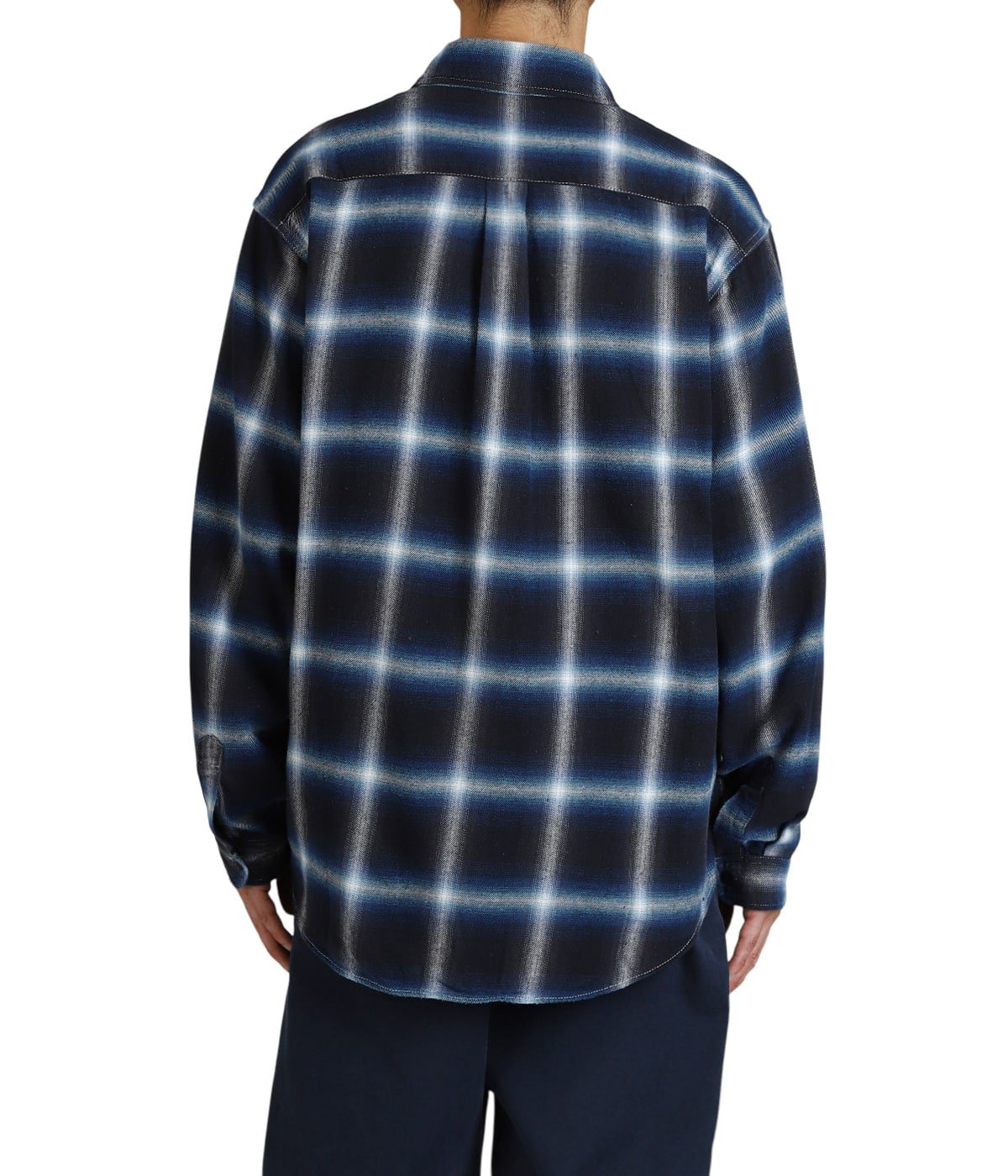 オンブレネルチェックシャツ | REMI RELIEF NAVY LABEL(レミレリーフ オンブレネルチェックシャツ | REMI RELIEF NAVY LABEL(レミレリーフ