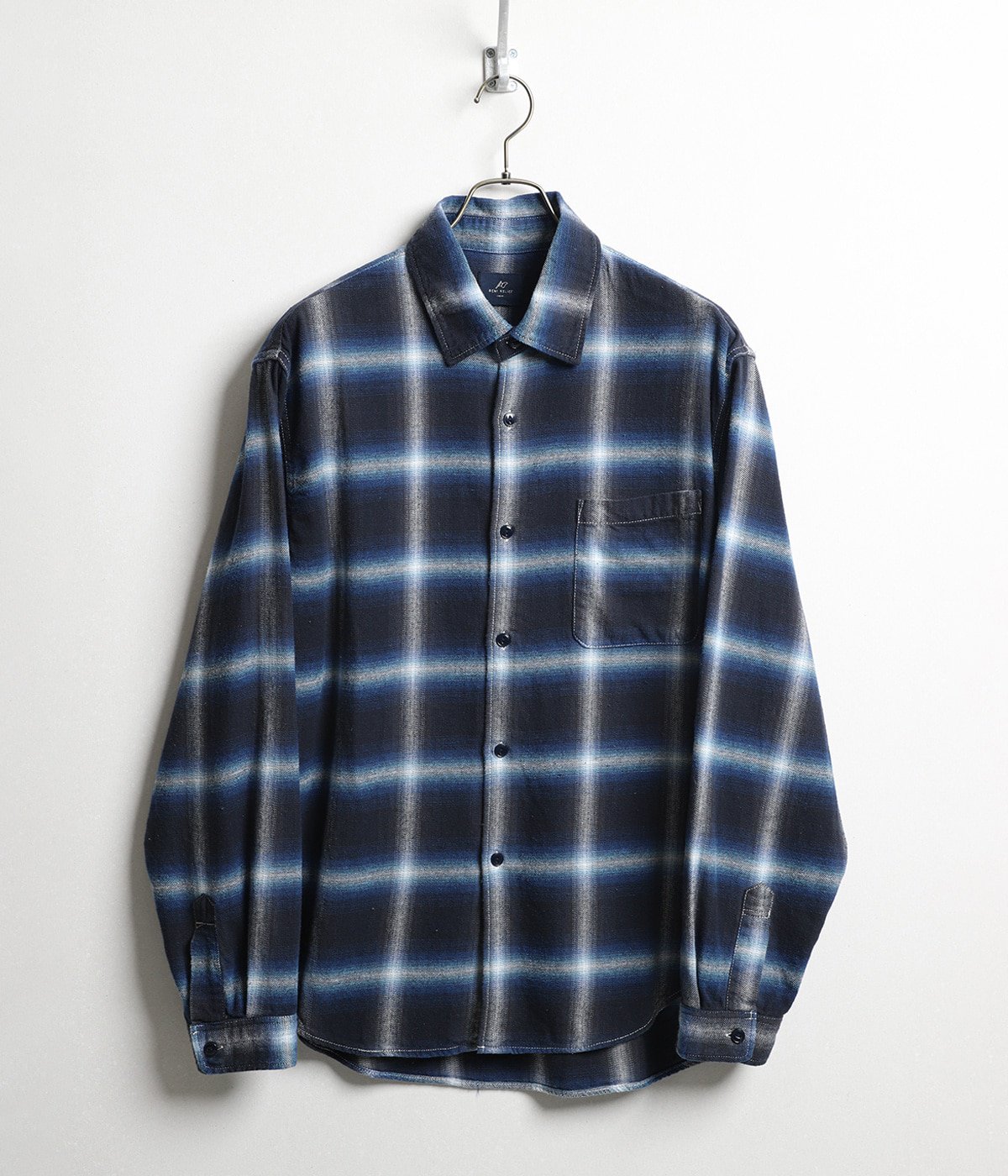 オンブレネルチェックシャツ | REMI RELIEF NAVY LABEL(レミレリーフ