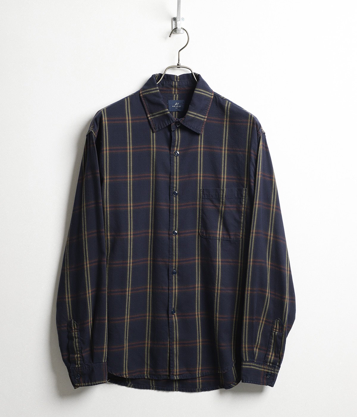 C/Cuチェックレギュラーシャツ | REMI RELIEF NAVY LABEL(レミレリーフ