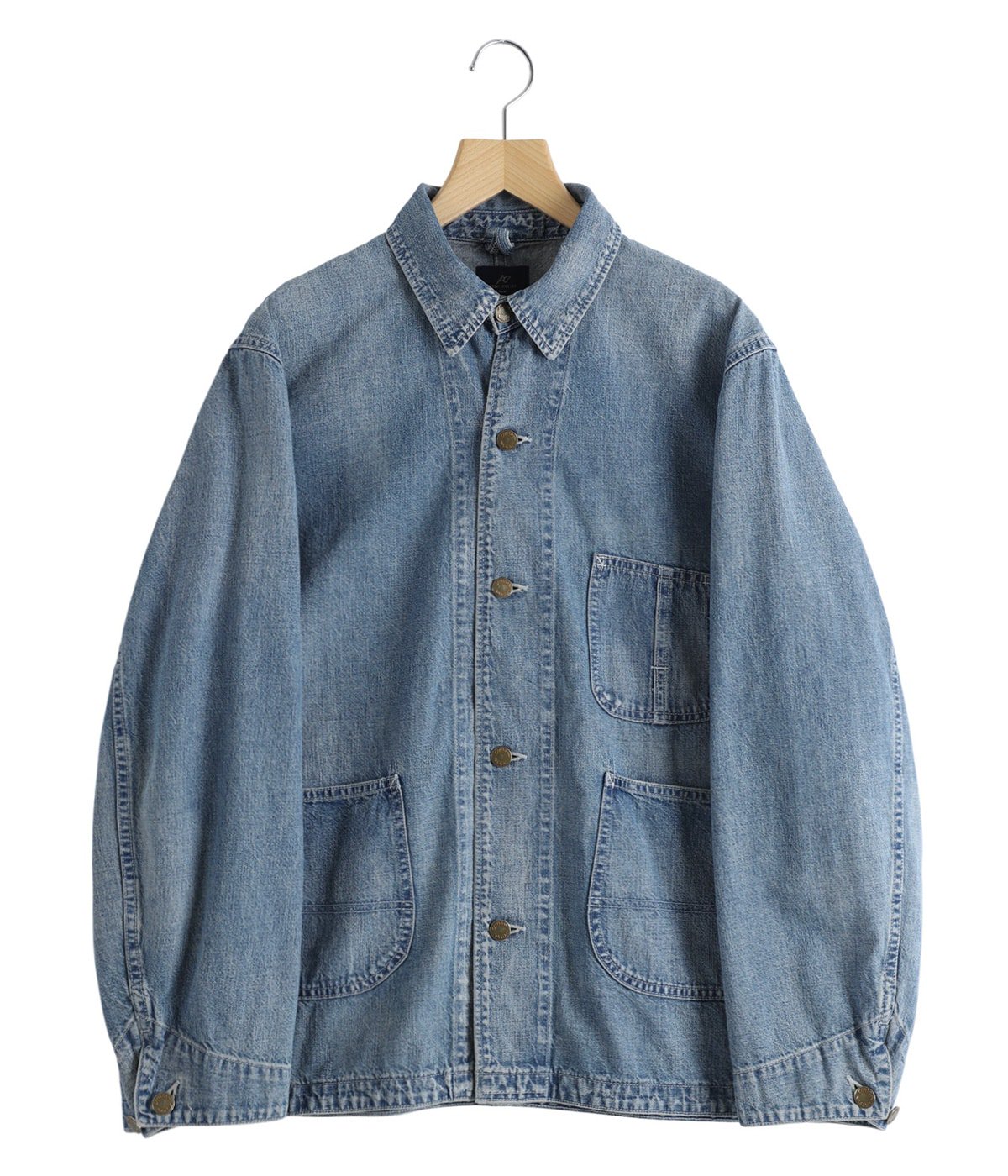 9.5oz ネップDENIMカバーオール | REMI RELIEF NAVY LABEL