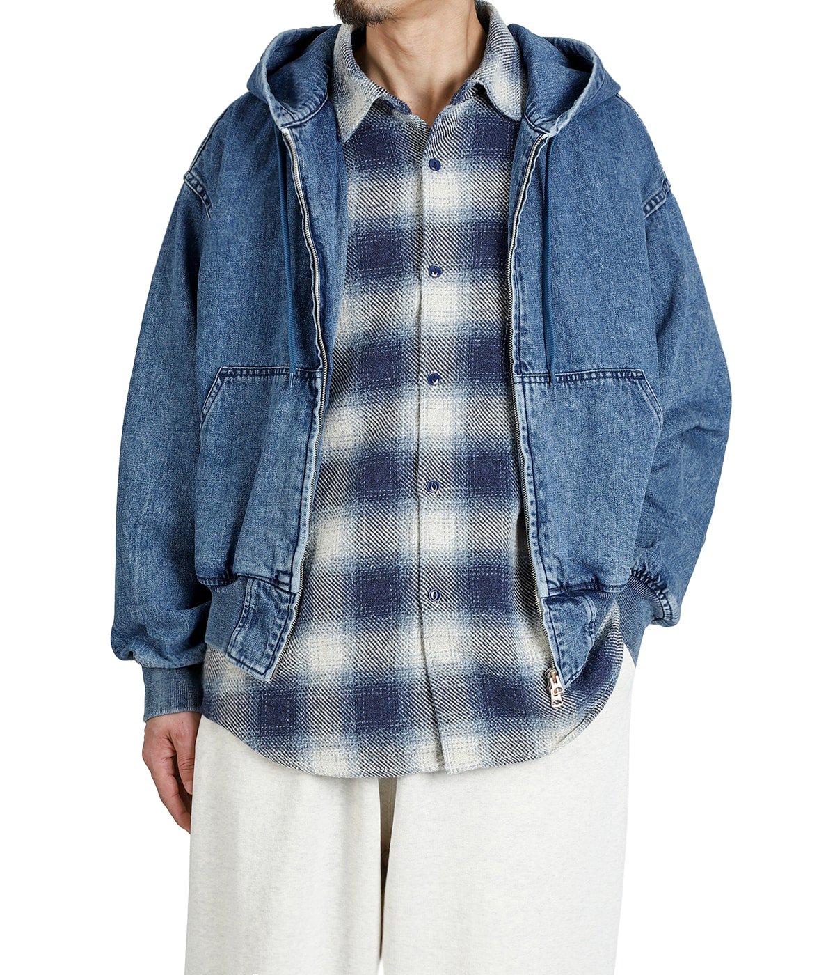 れみ デニムZIP JKT | REMI RELIEF NAVY LABEL(レミレリーフ ネイビー
