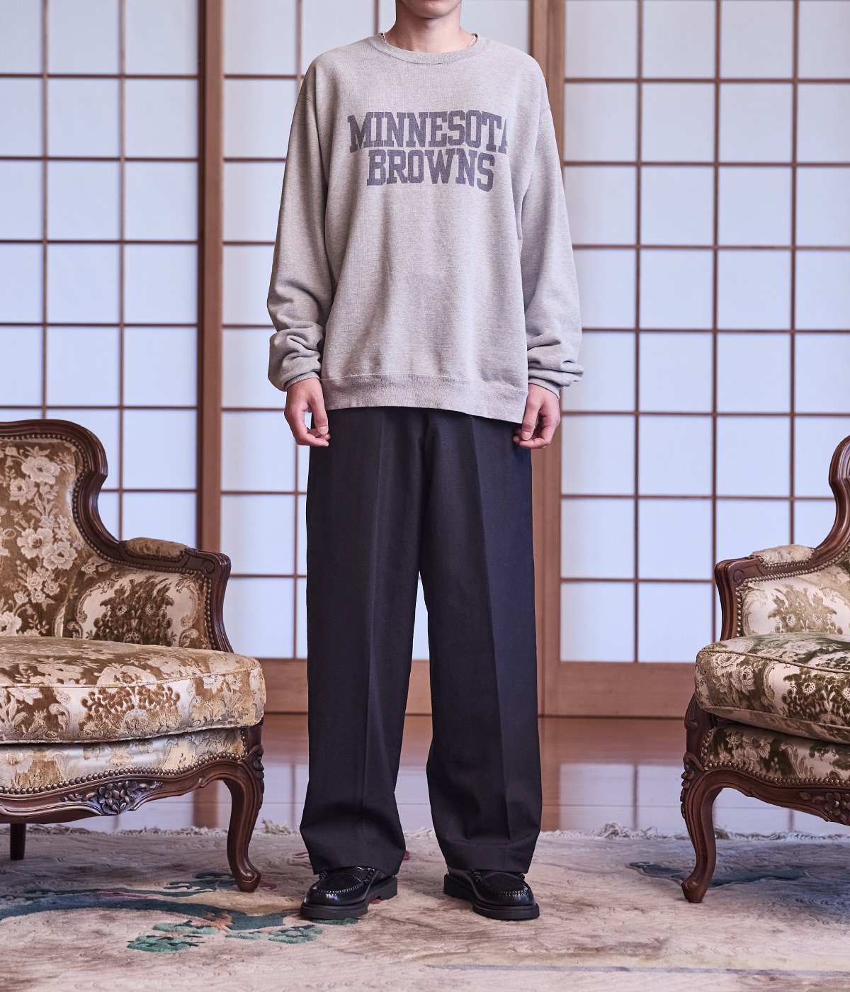 別注 SP加工裏毛クルー(MINNESOTA) | REMI RELIEF(レミレリーフ